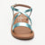 BELLA sandales cuir lt blue metallic