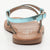 BELLA sandales cuir lt blue metallic