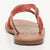 JOANNA sandales cuir coral + dk orange