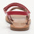 ROMY sandales cuir fushia + gold