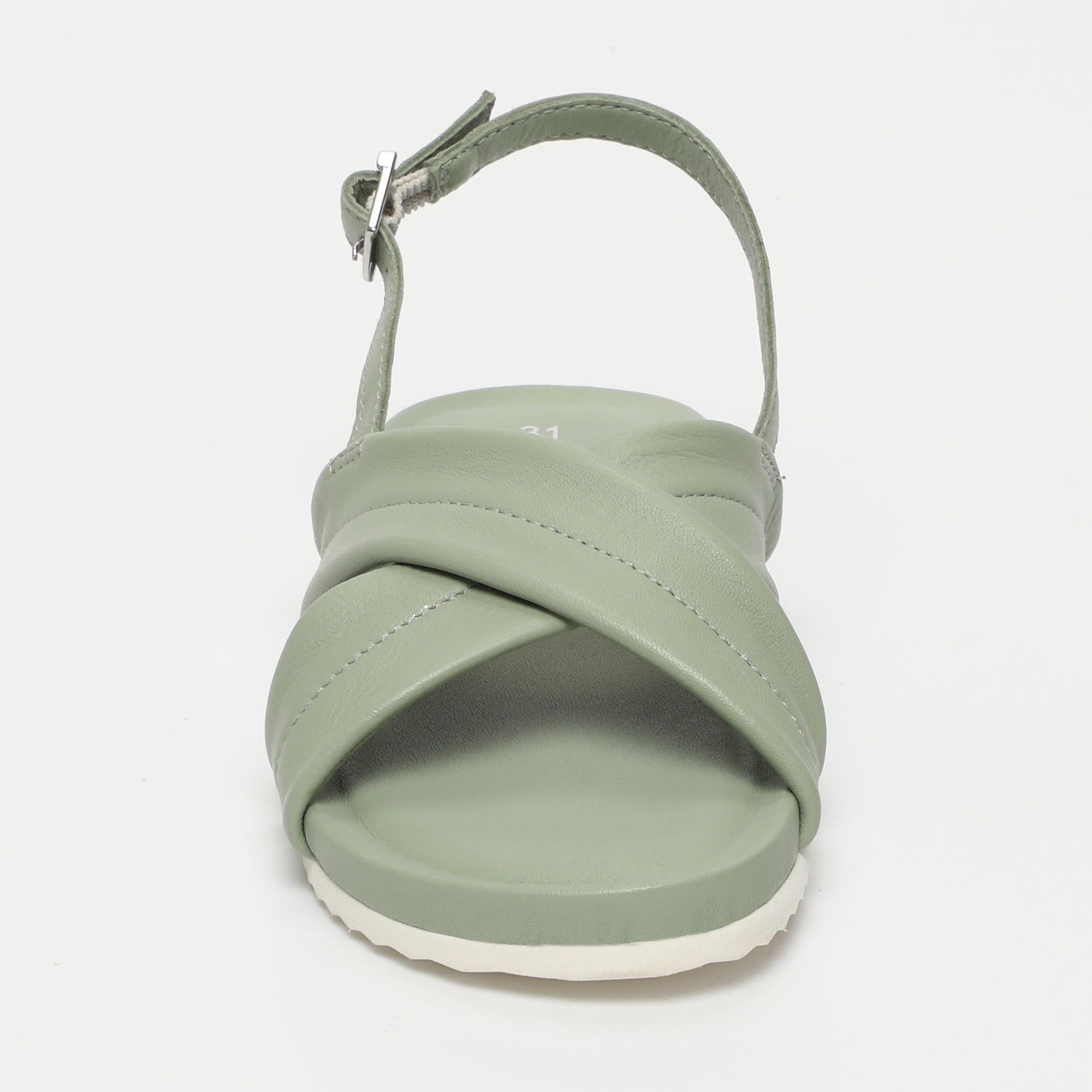 RABY Sandales en cuir vert clair