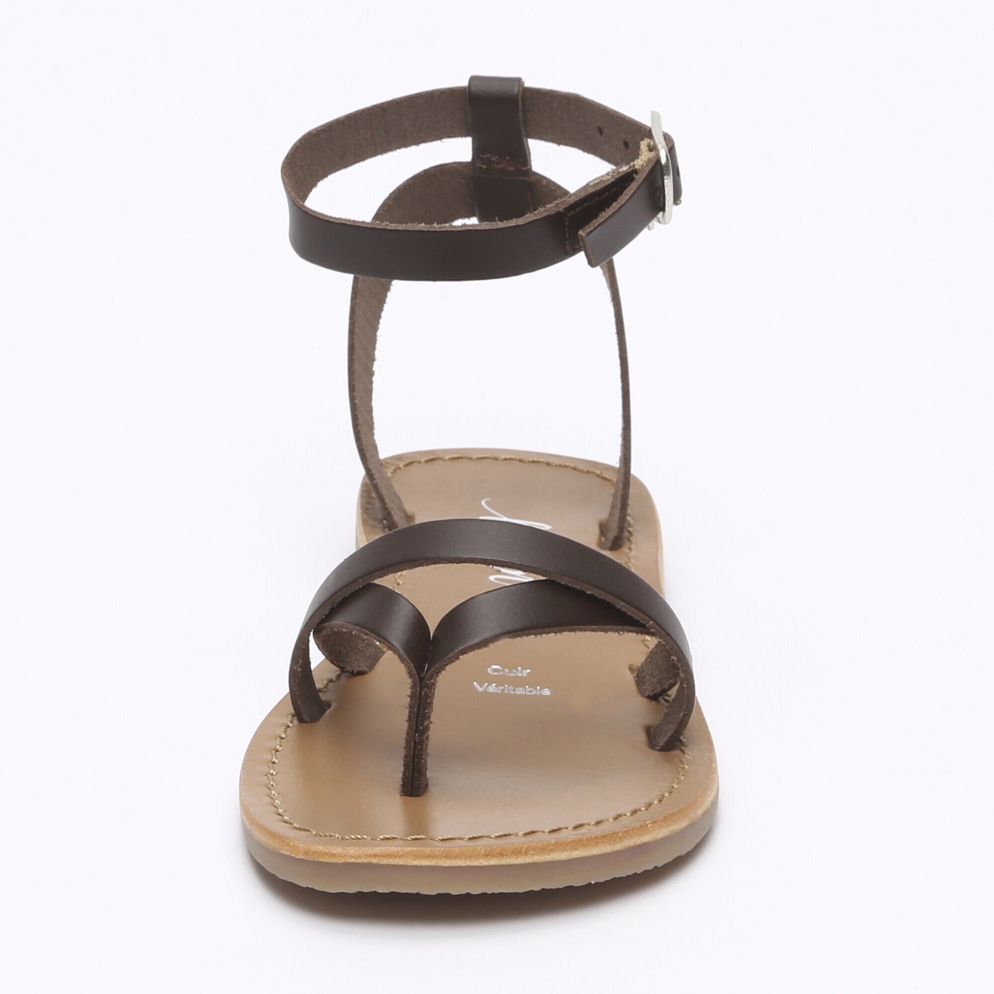LOU sandales chocolat