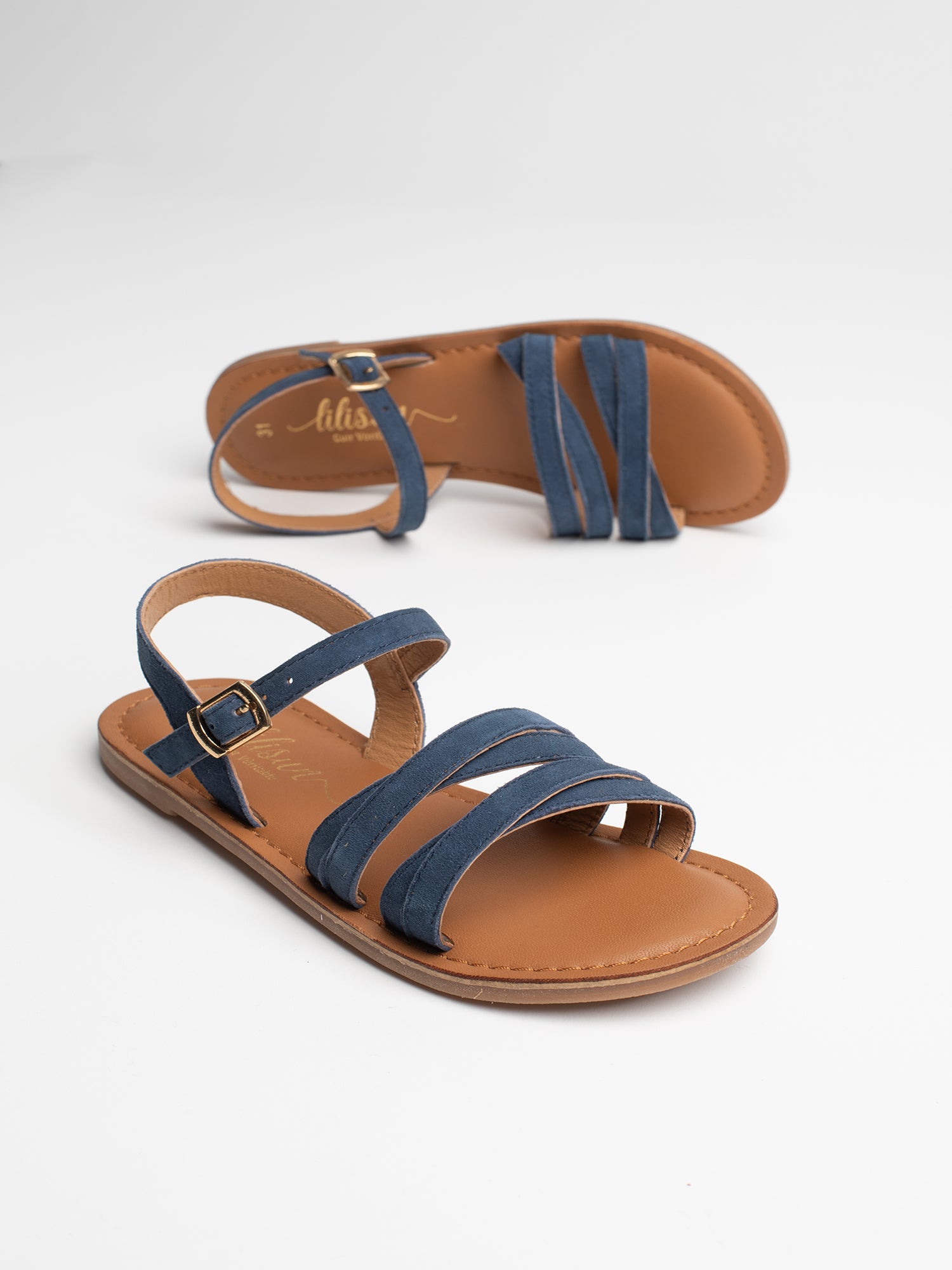 AQUARELLA sandales bleu marine
