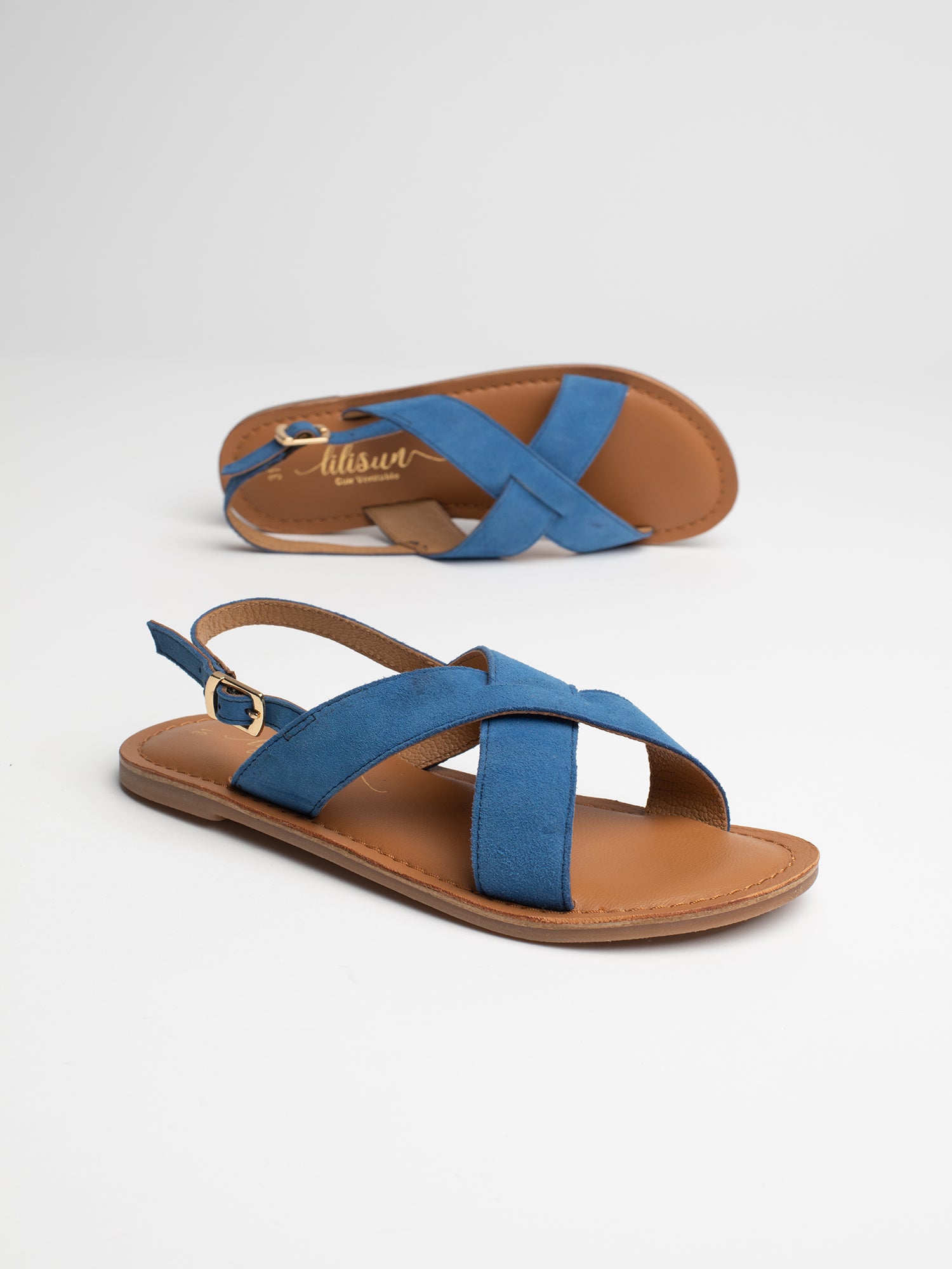 ARIELA sandales bleu roi