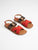 BLANCHE sandales rouge bronze