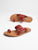 MILA Sandales en cuir rouge