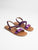 MARGUERITE sandales violet foncé