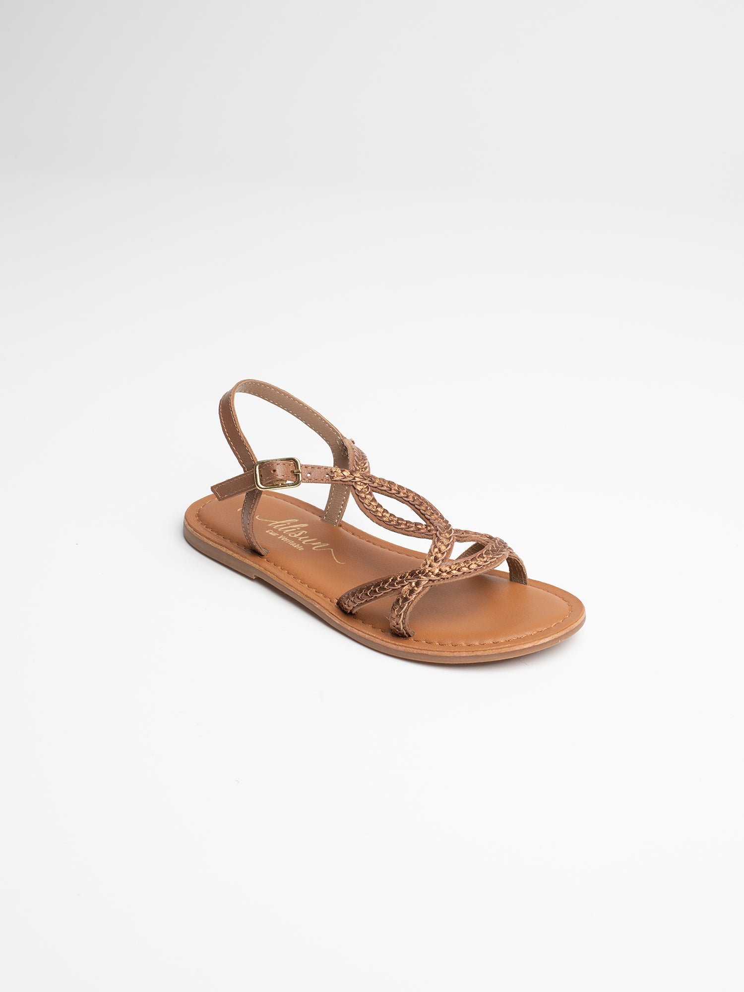 JOANNA Sandales marron métallisé
