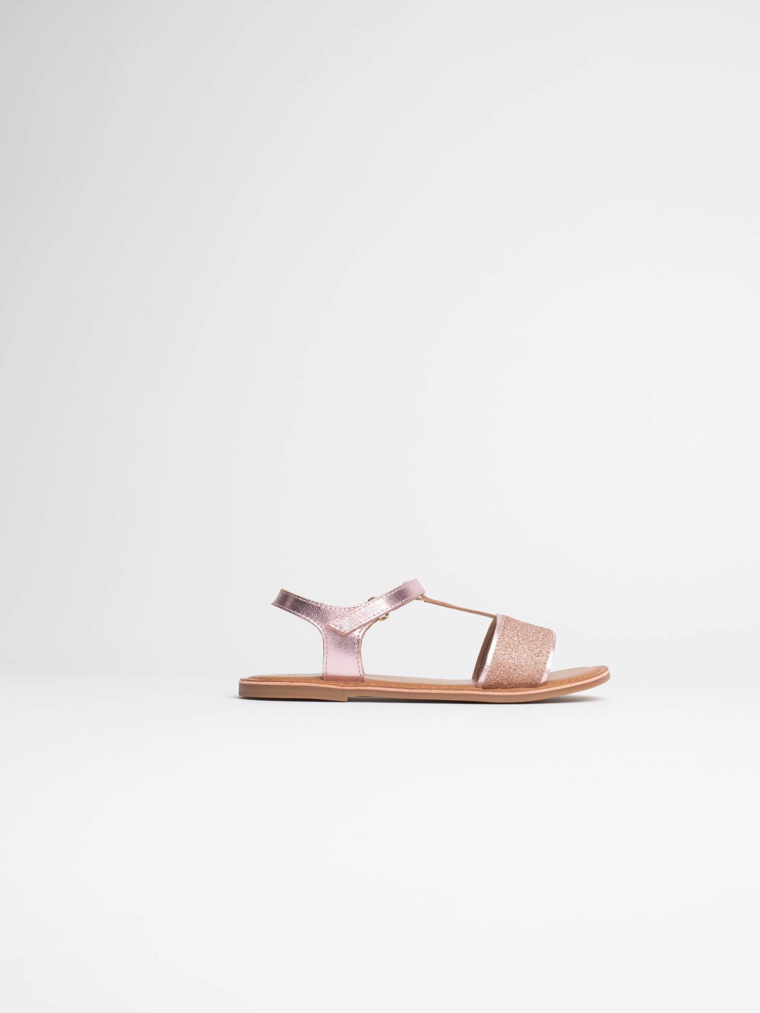 ALYSSA sandales rose pailletté