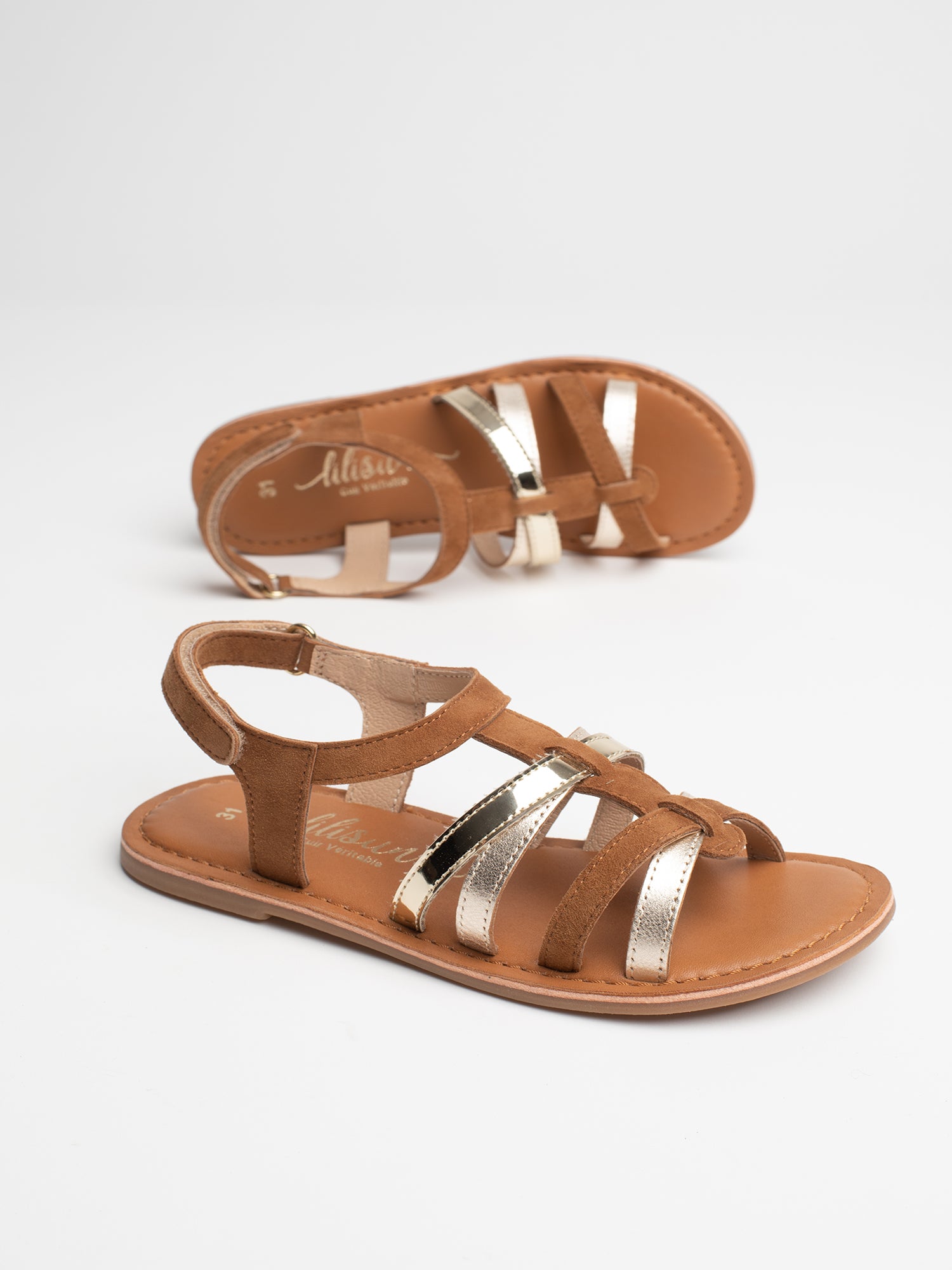MEILI Sandales camel