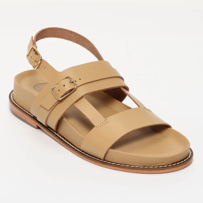 ZENETA sandales en cuir sable