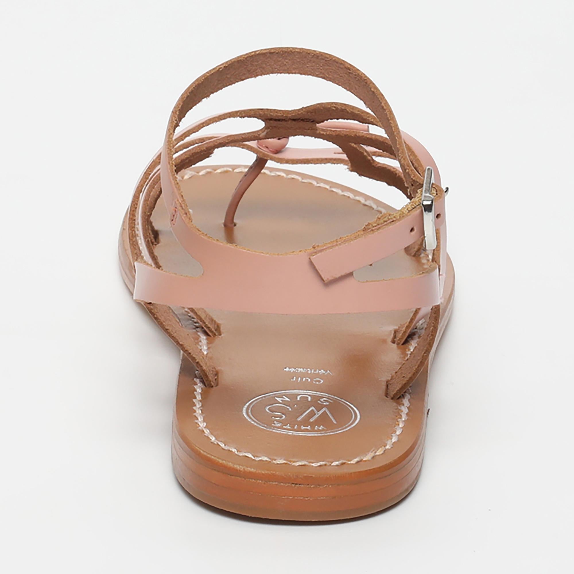 SOBRAL sandales en cuir rose