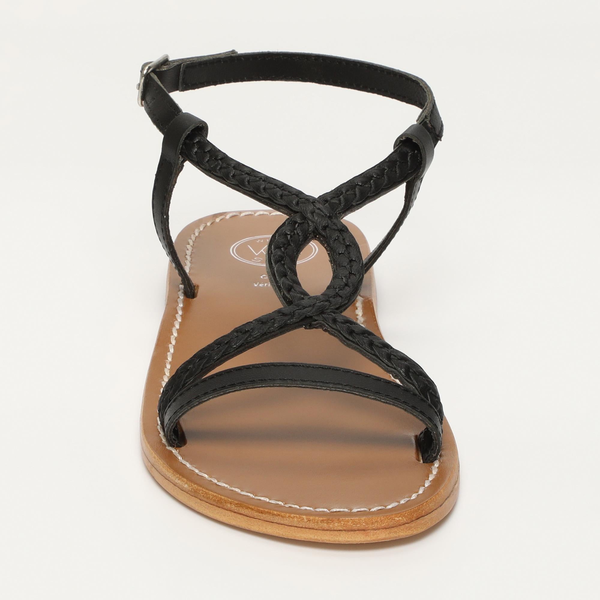 TARA sandales en cuir noir