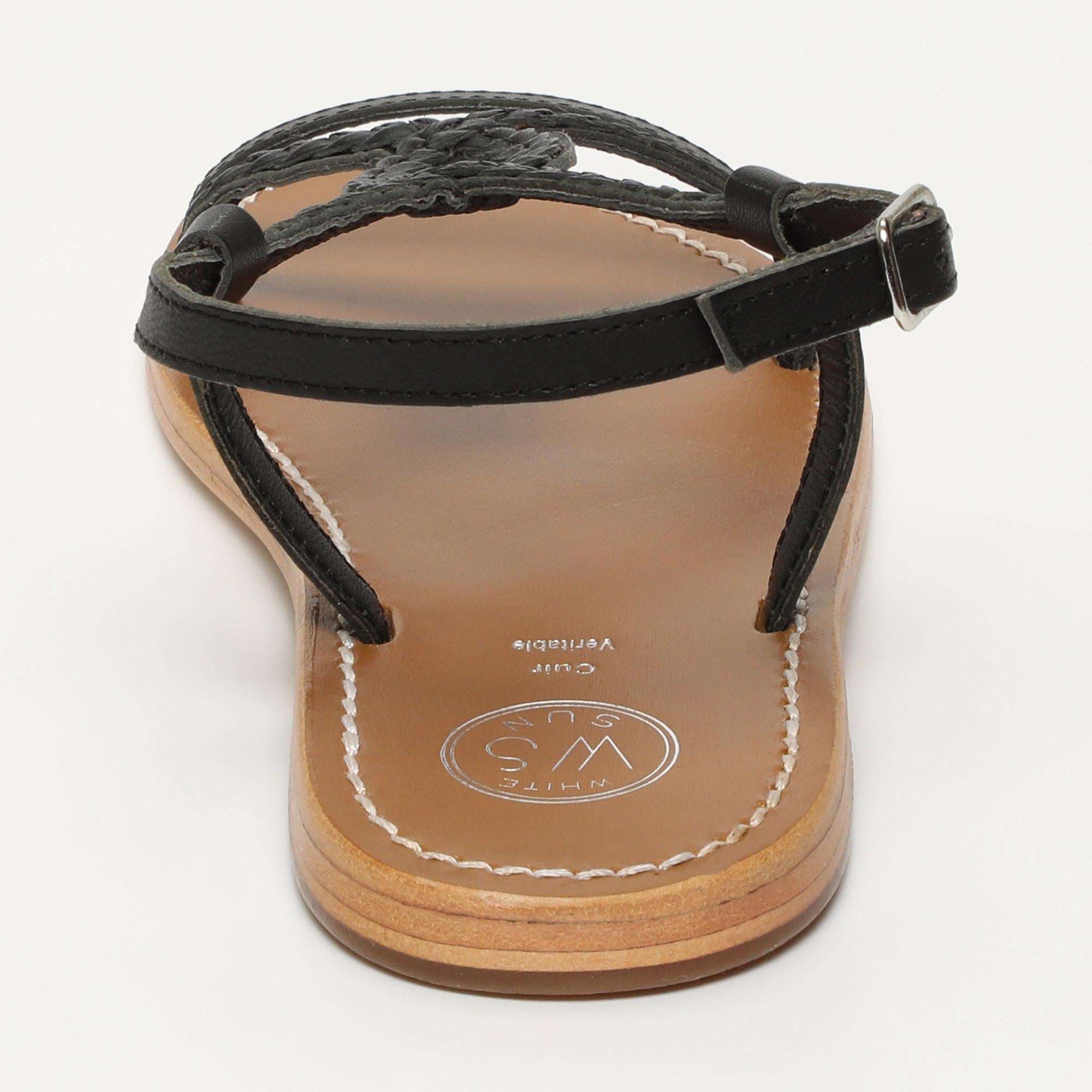 TARA sandales en cuir noir