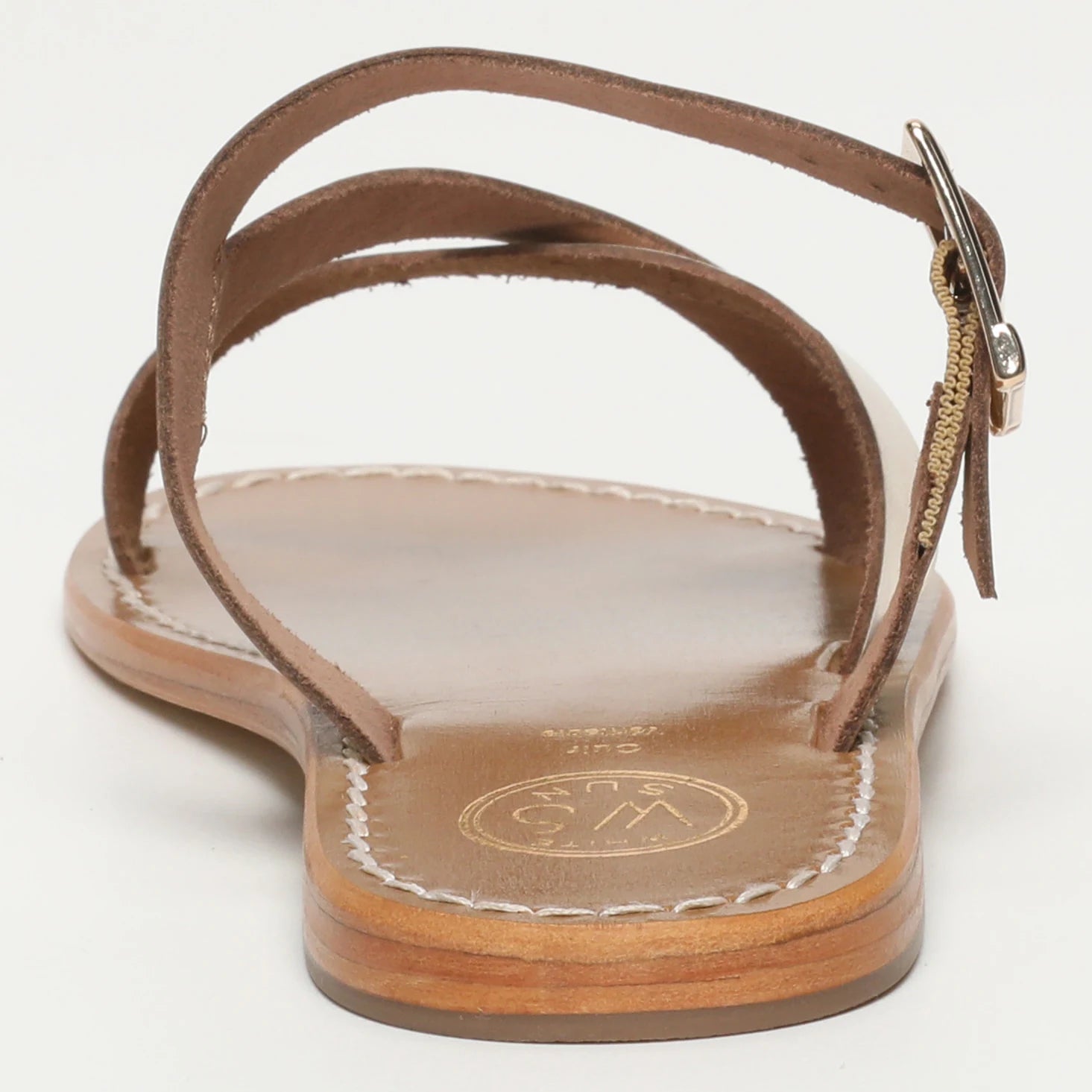 ZAFIRO mules en cuir doré