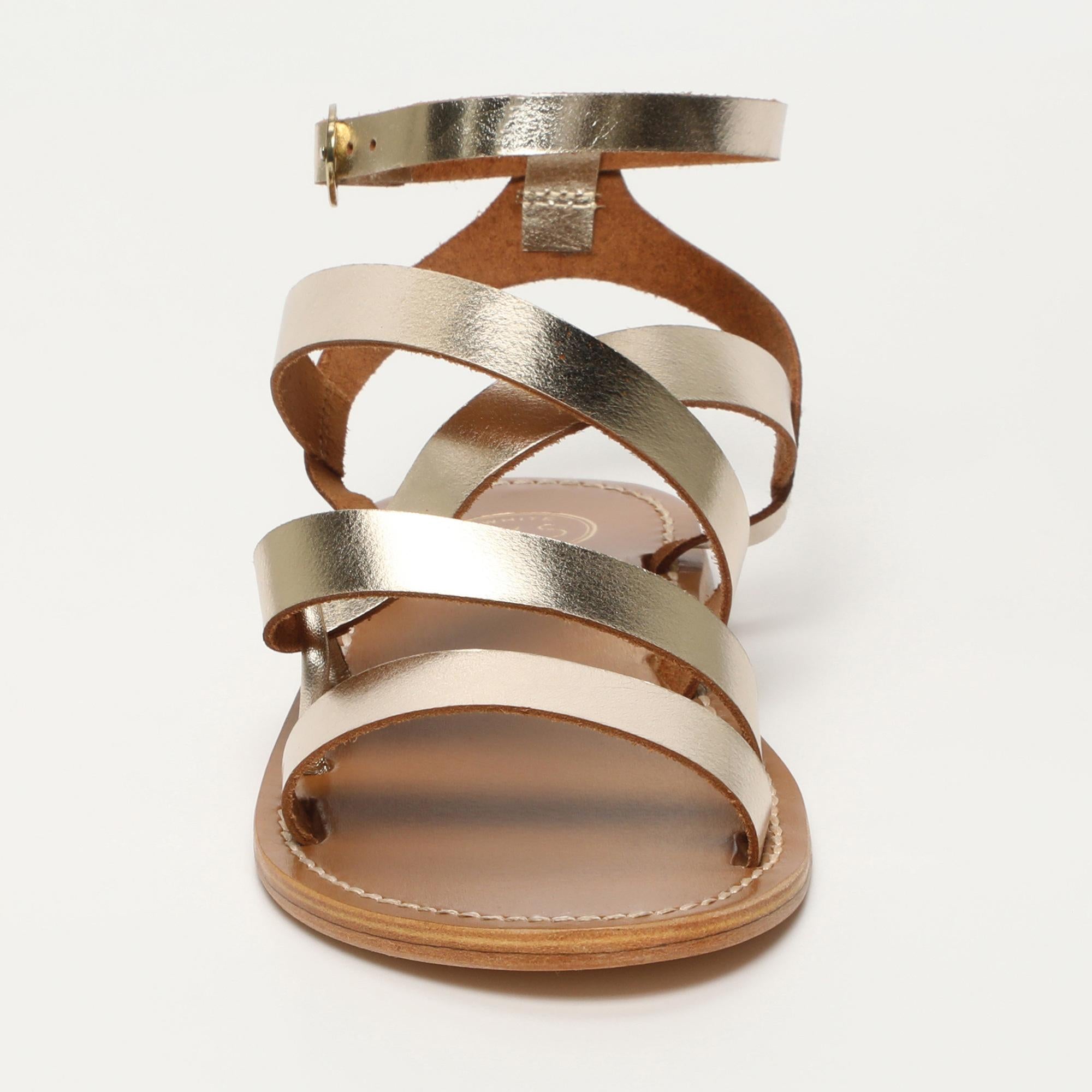 TYLEE sandales bracelet de cheville en cuir or