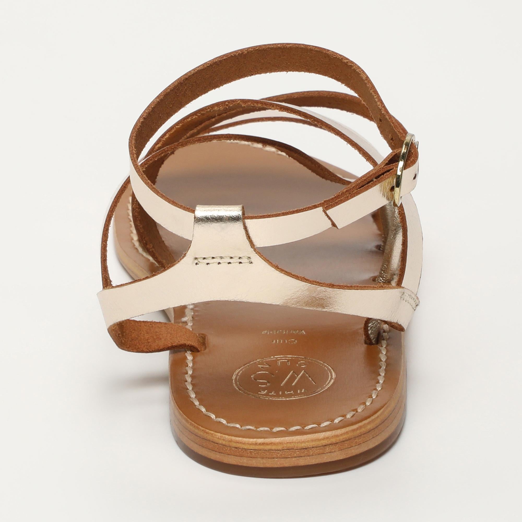 TYLEE sandales bracelet de cheville en cuir or