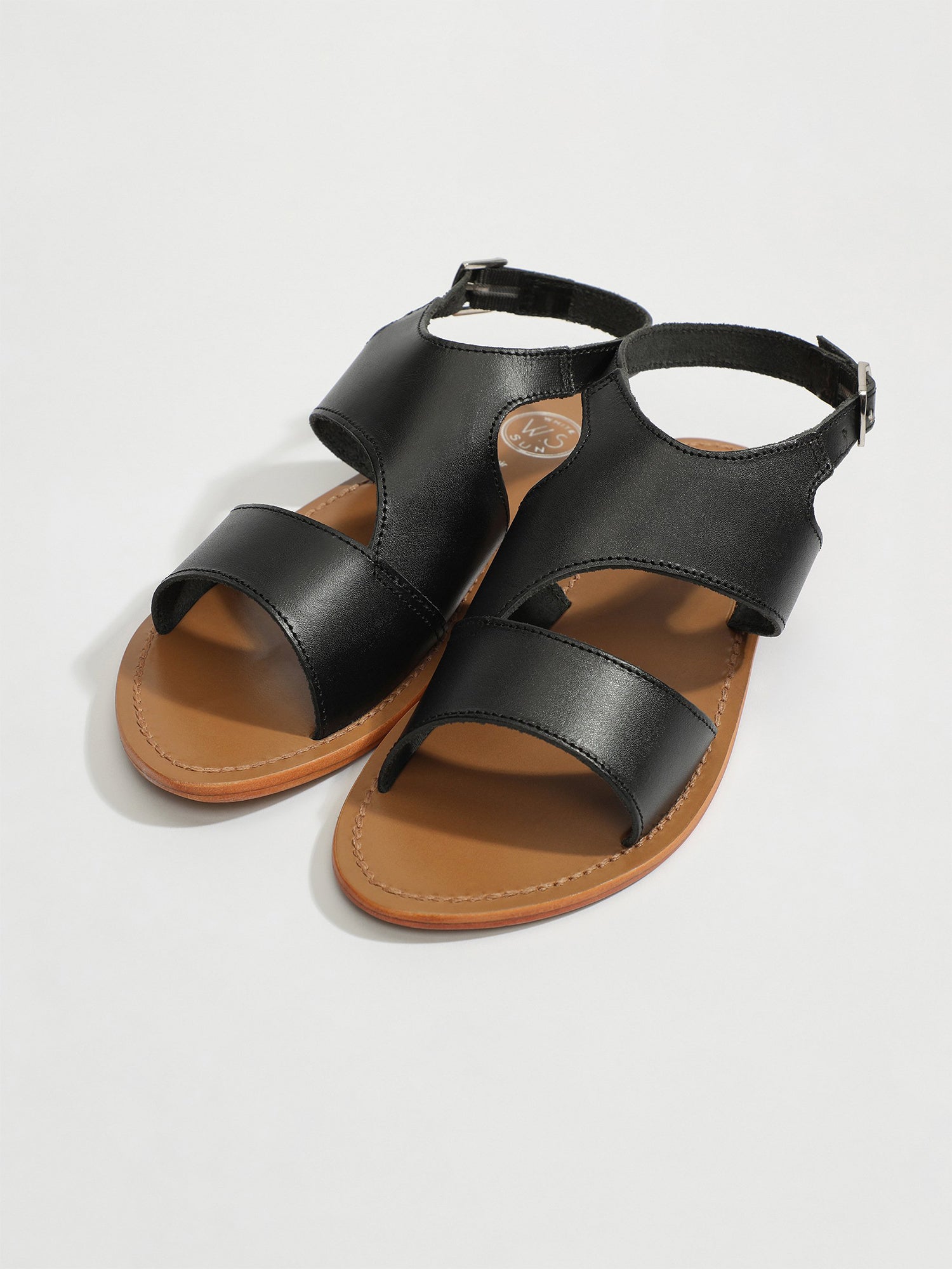 FEIJOA sandales en cuir noir