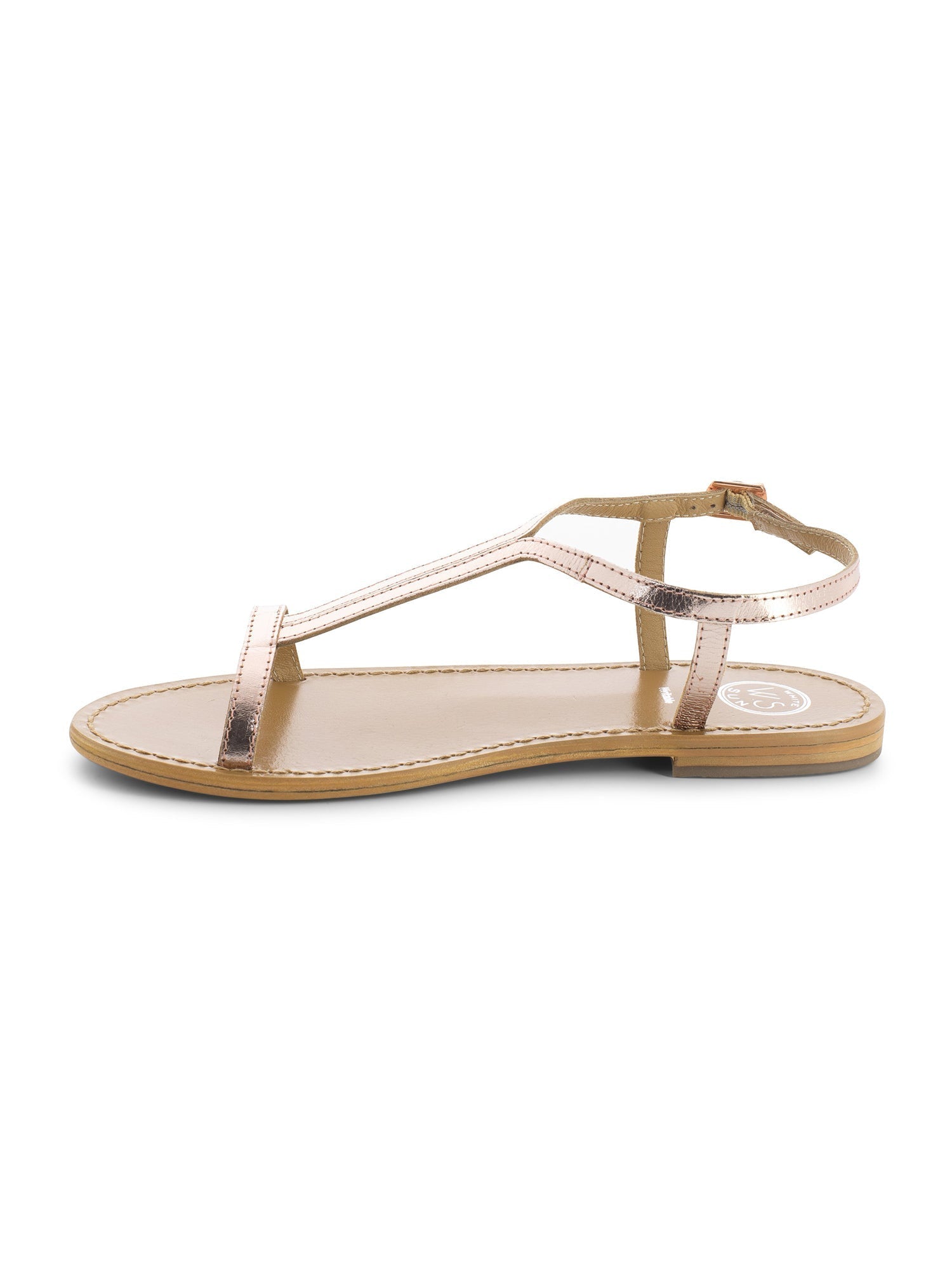 MIRAMAR sandales en cuir or rose