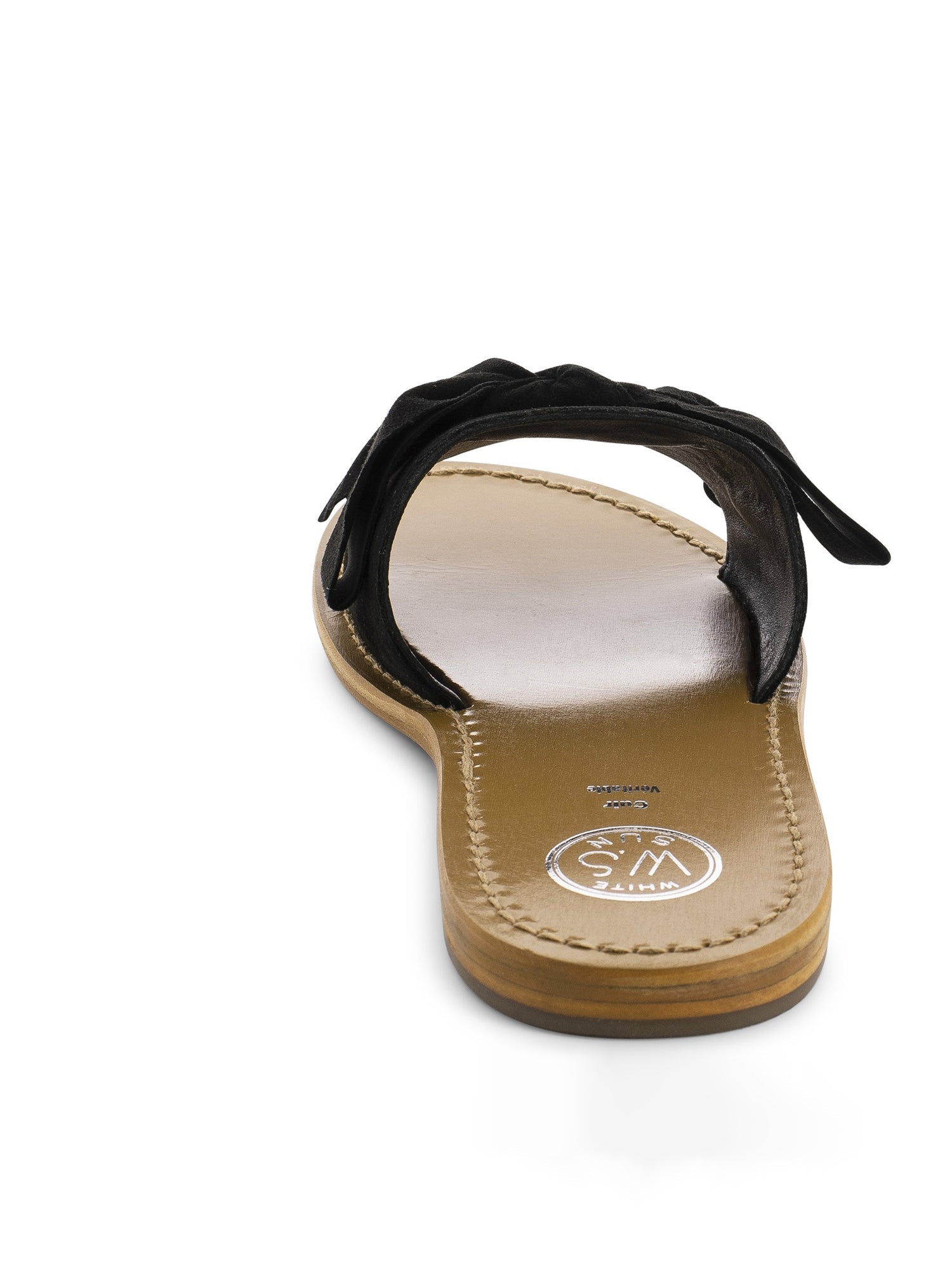 SERPA mules fantaisie en cuir noir