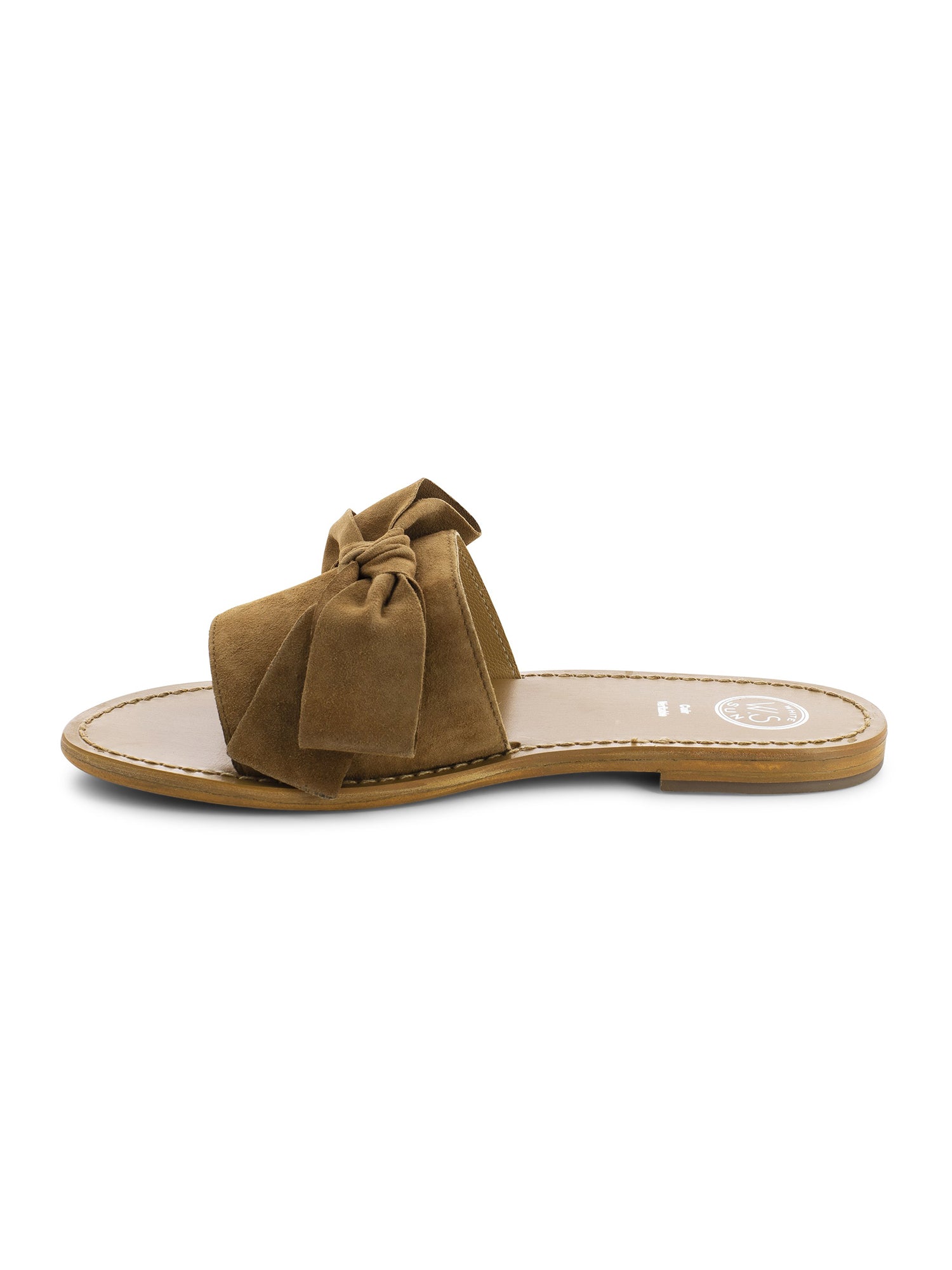 SERPA mules fantaisie en cuir camel
