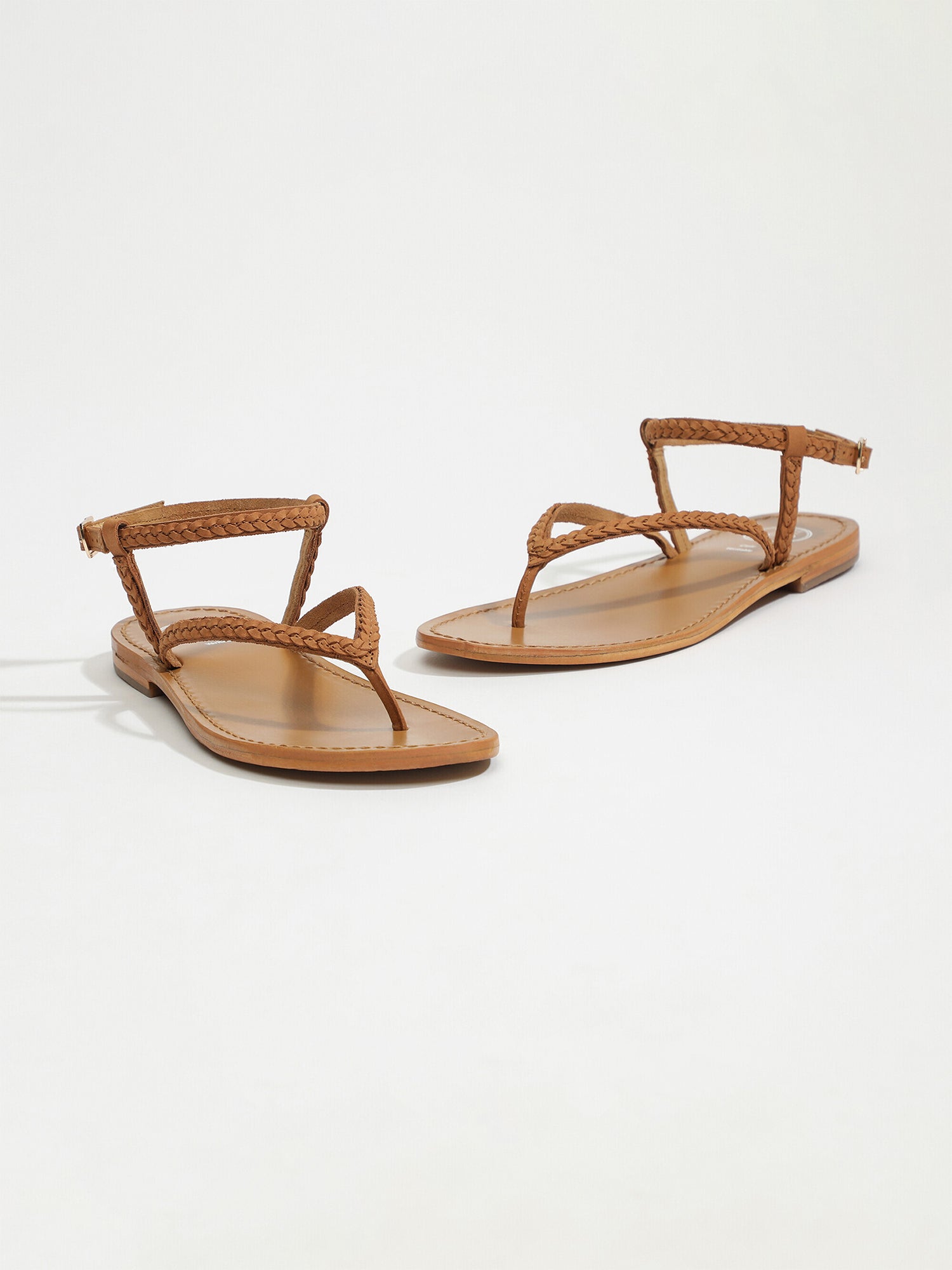 CYPRAE sandales en cuir camel