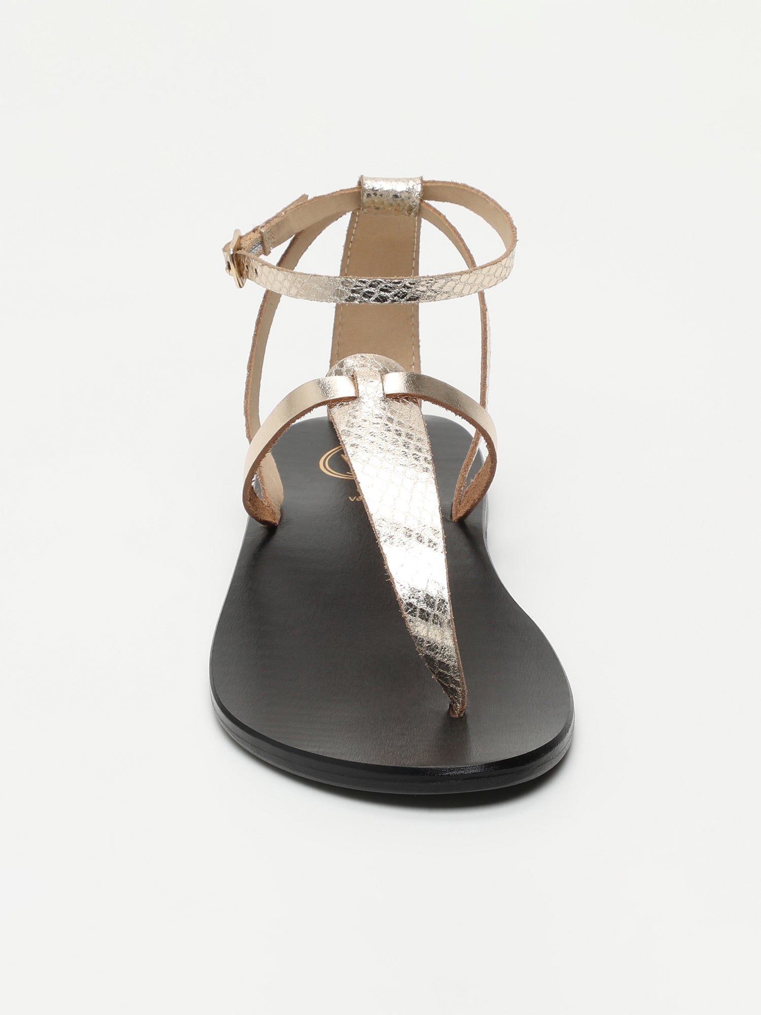 LINAELLE sandales en cuir or