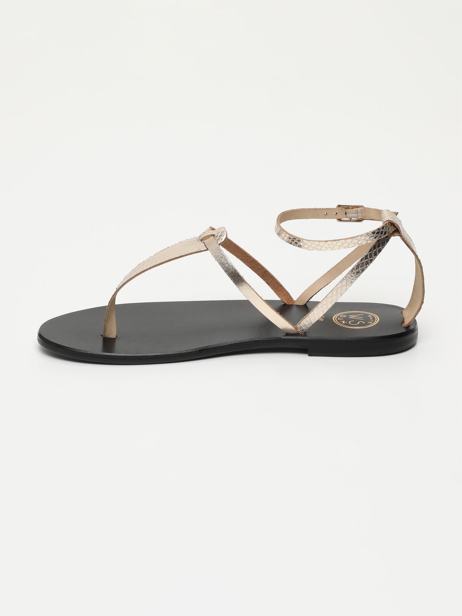 LINAELLE sandales en cuir or