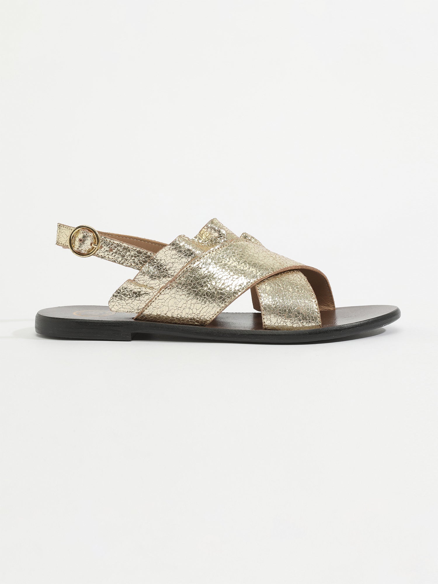 LILLY sandales en cuir or