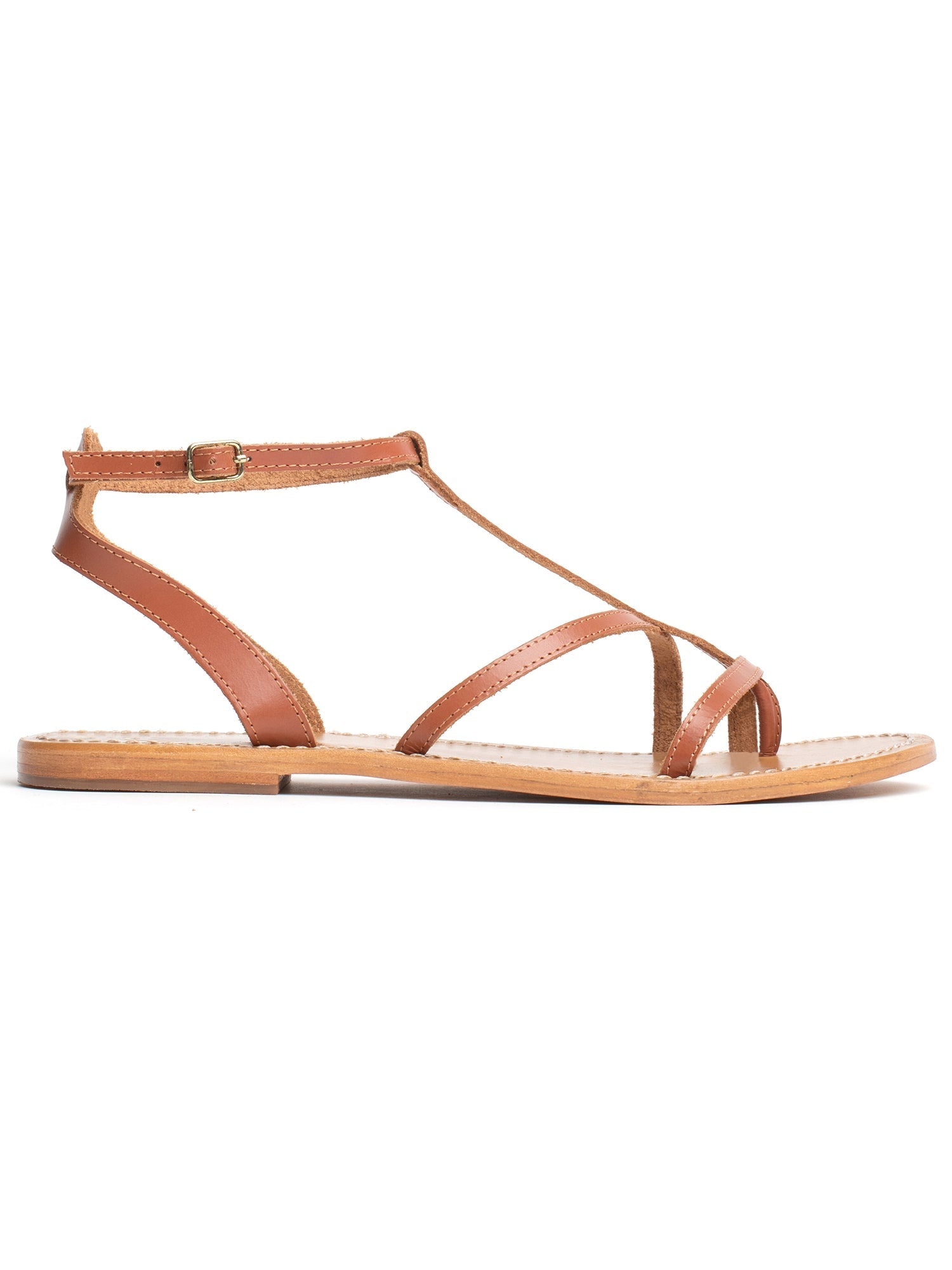 LIORA sandales en cuir camel