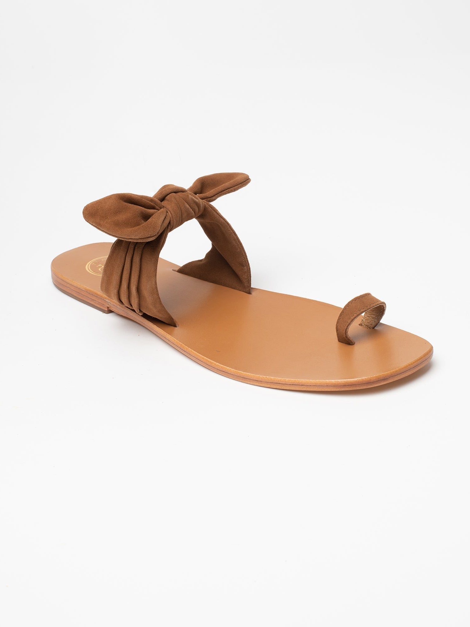 LEOCADIE sandales en cuir camel
