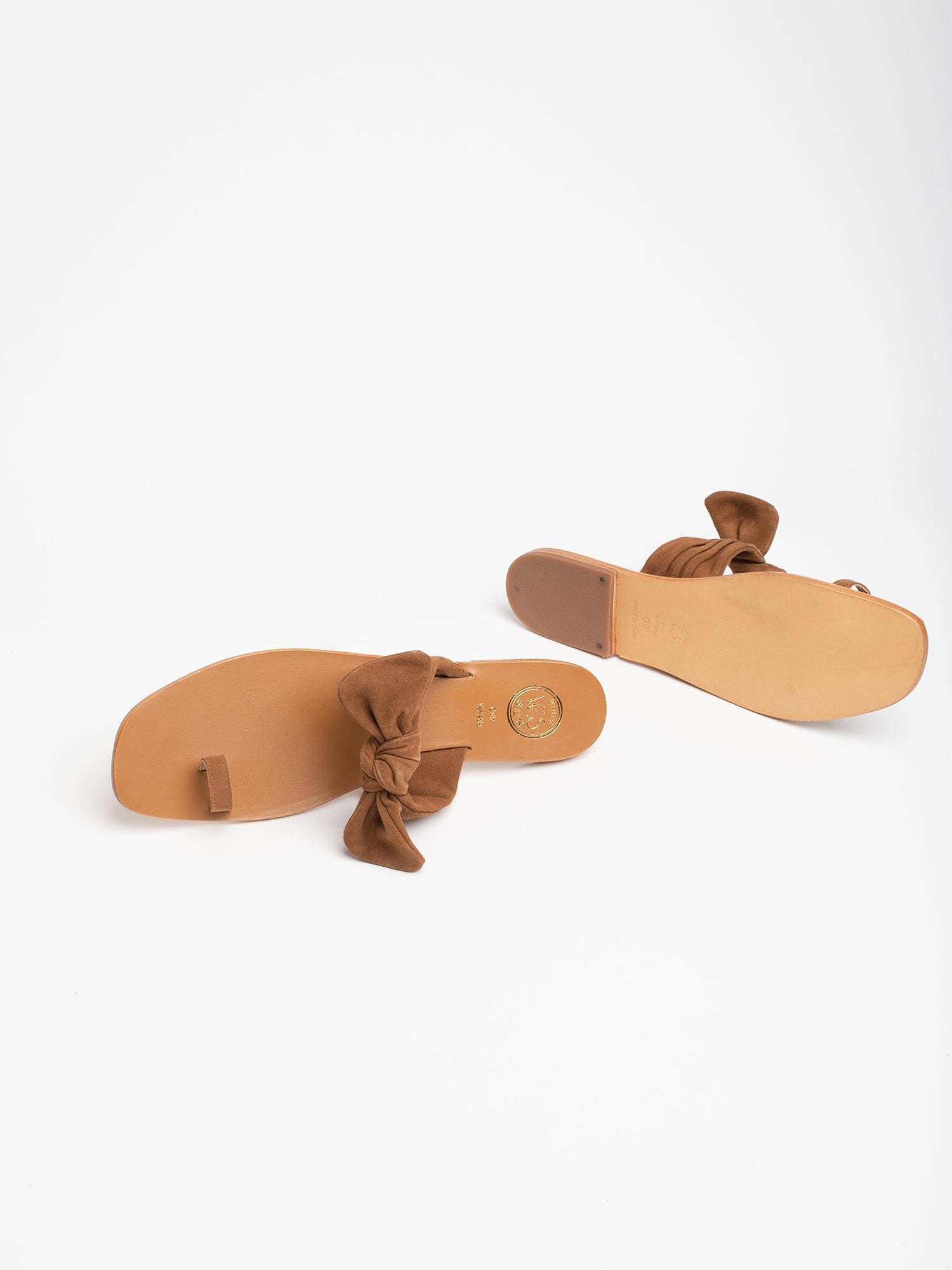 LEOCADIE sandales en cuir camel
