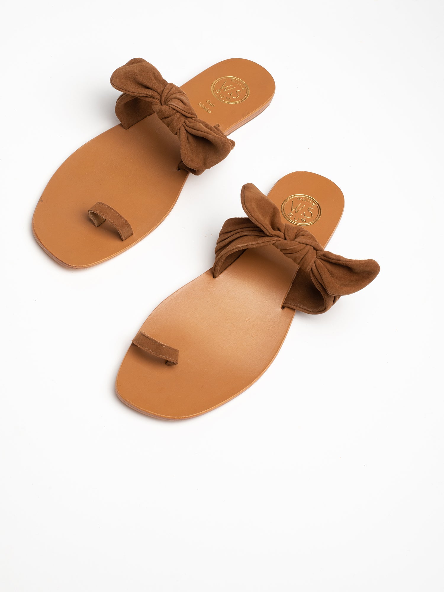 LEOCADIE sandales en cuir camel
