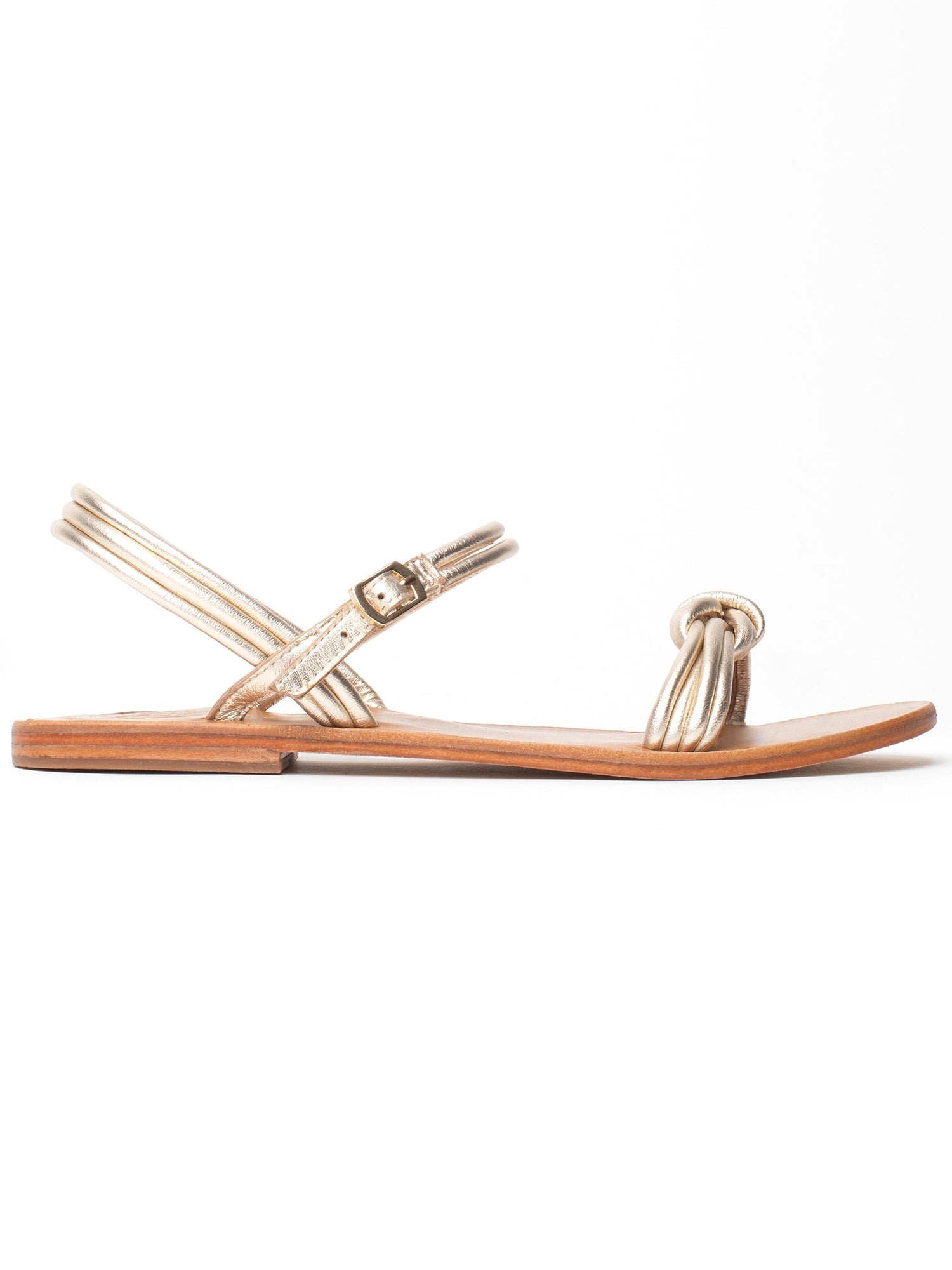 LIRASOU sandales en cuir or