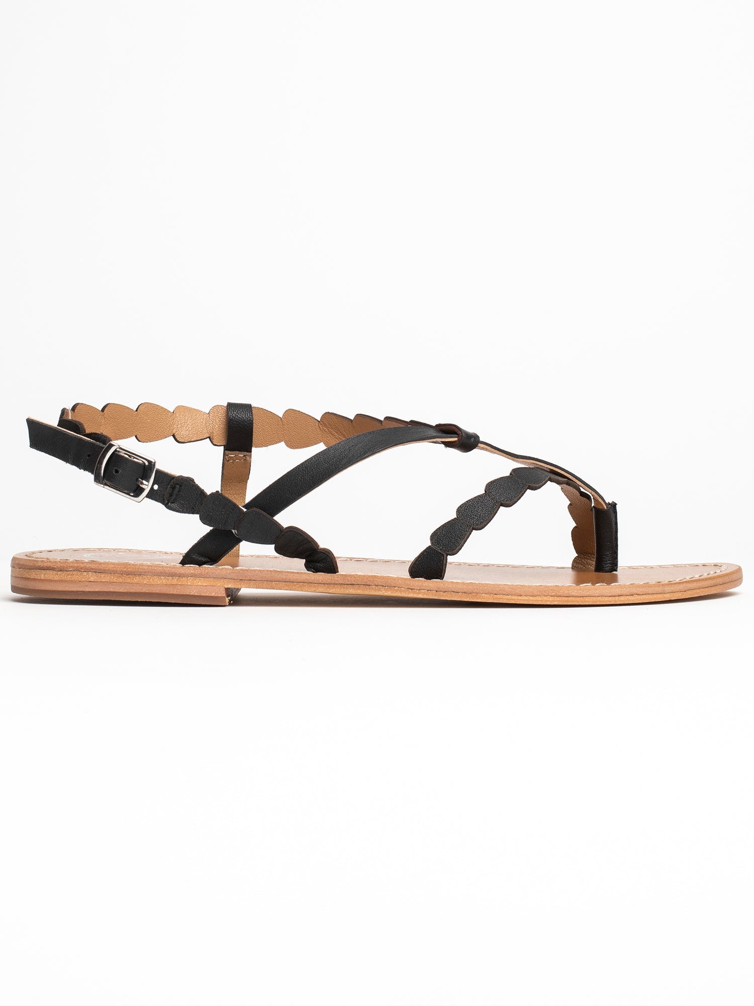 ANOUK sandales en cuir noir