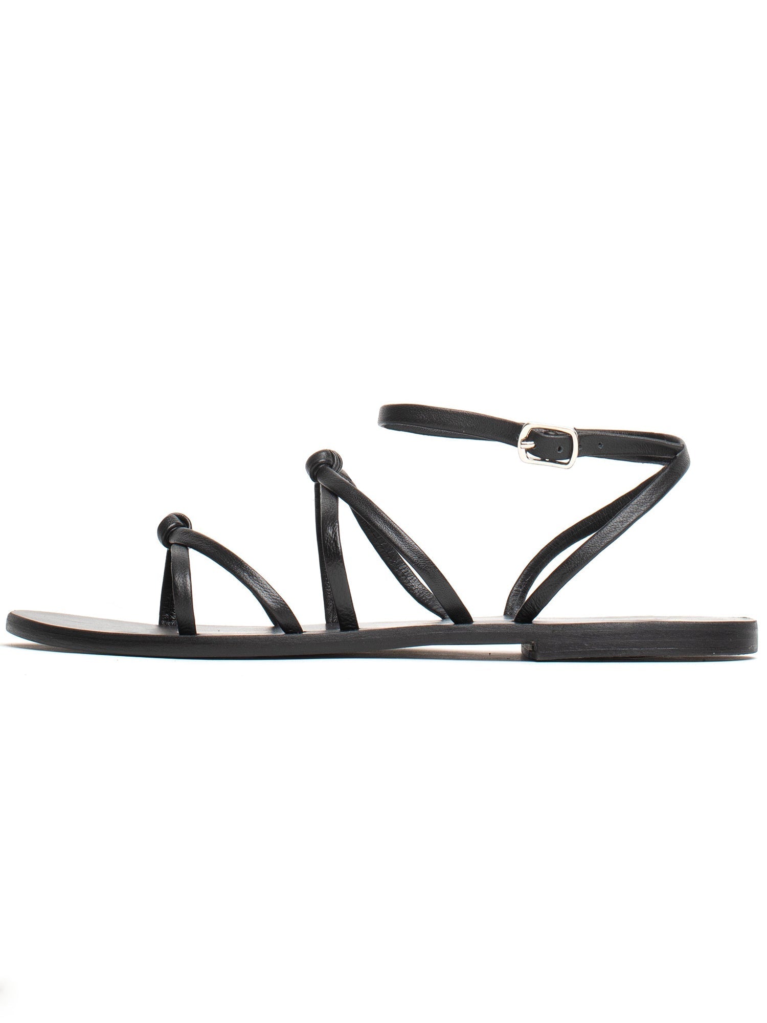 AZAD sandales en cuir noir