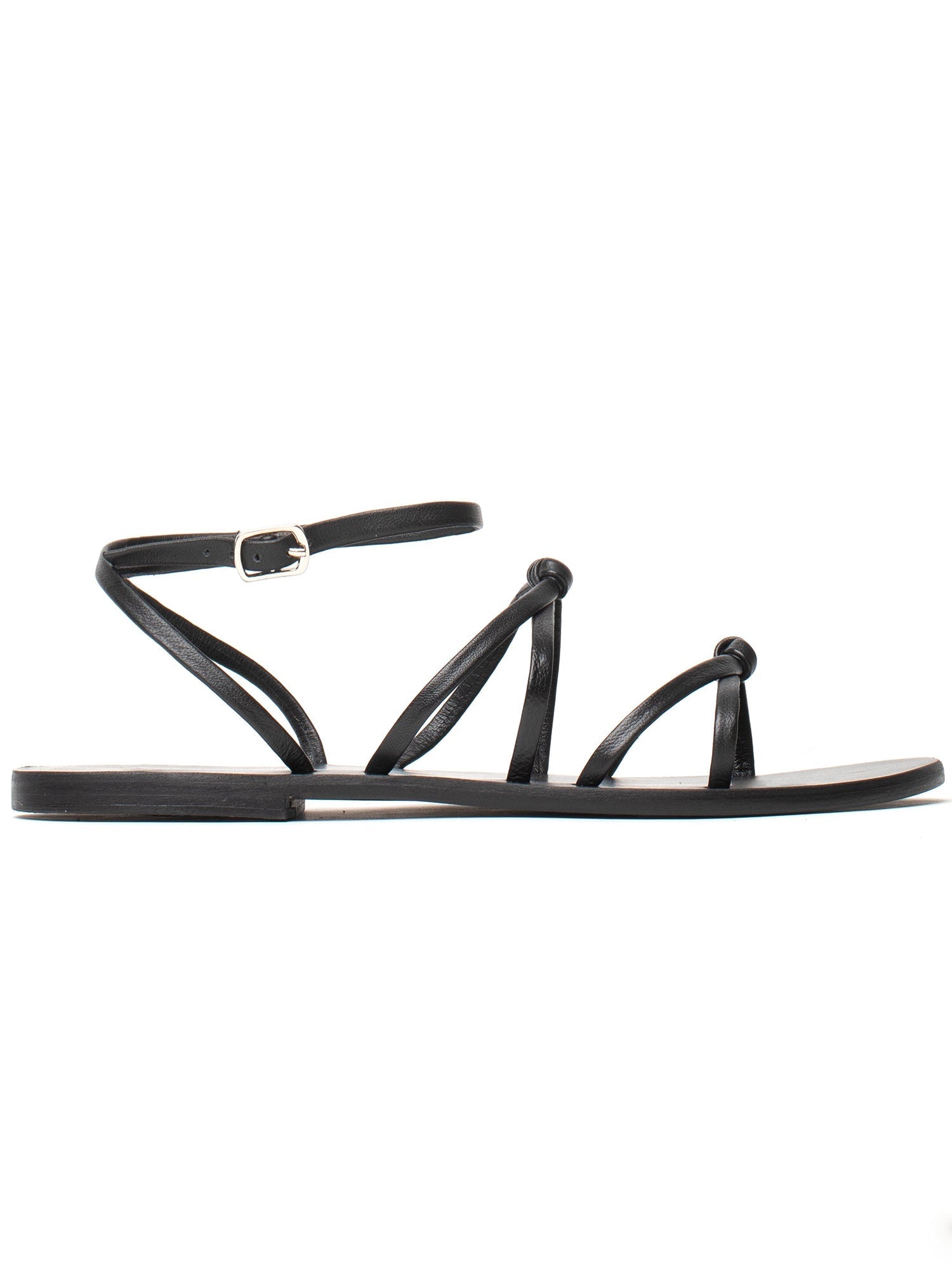 AZAD sandales en cuir noir