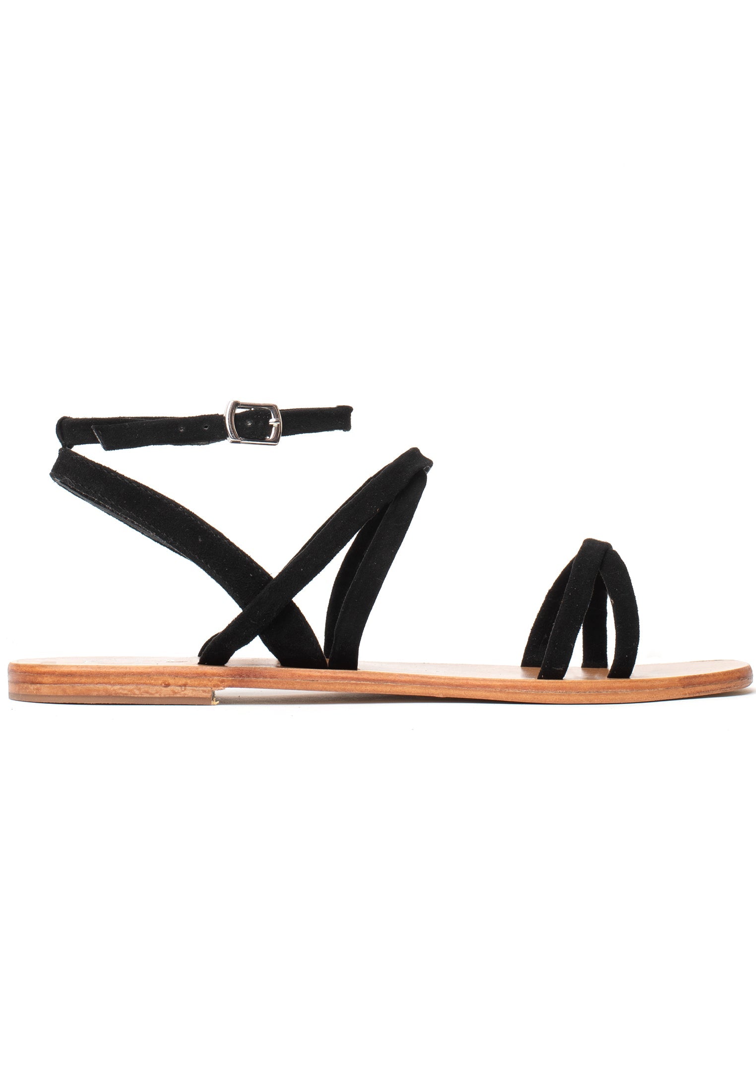 IHAB sandales en cuir noir