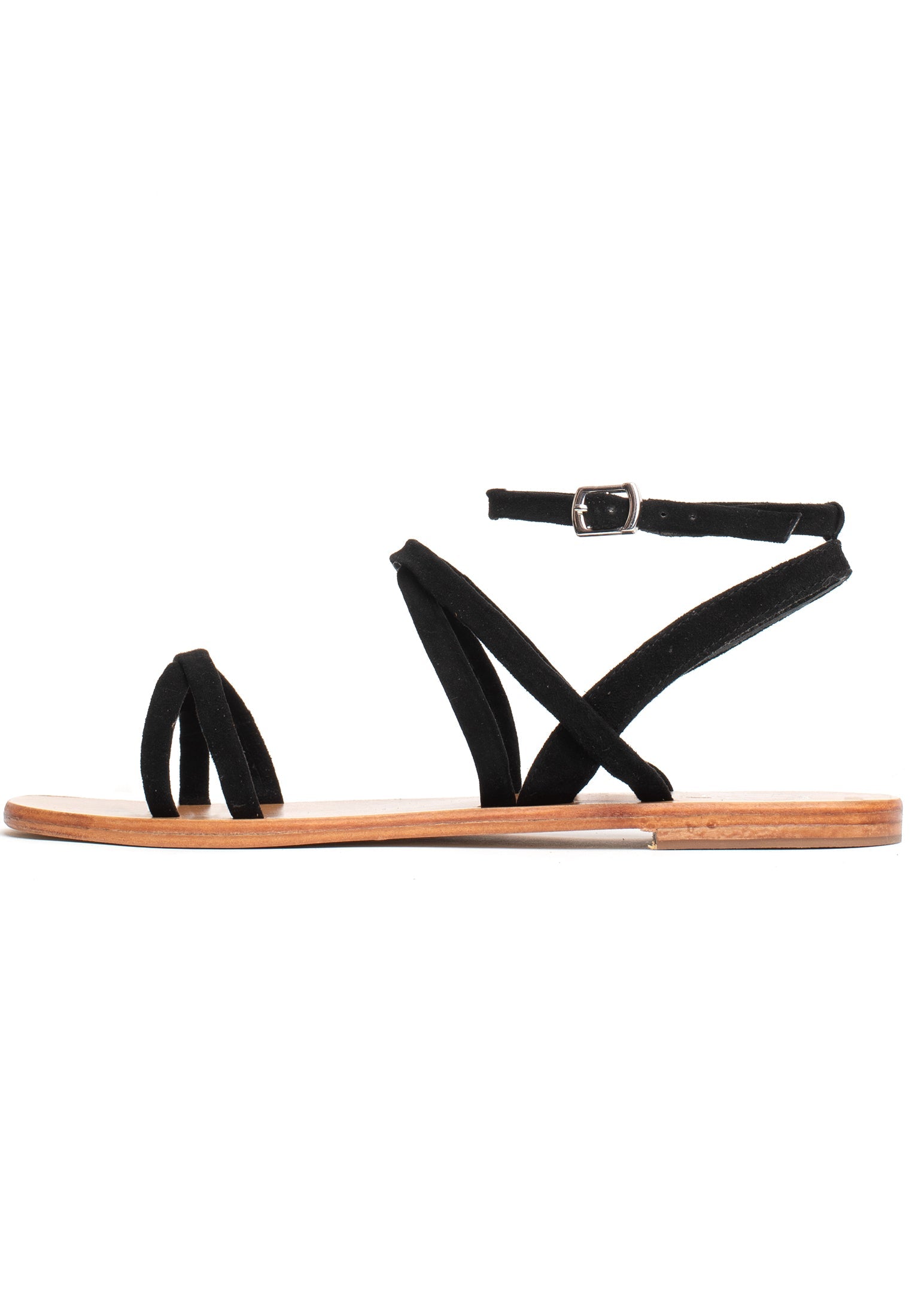 IHAB sandales en cuir noir