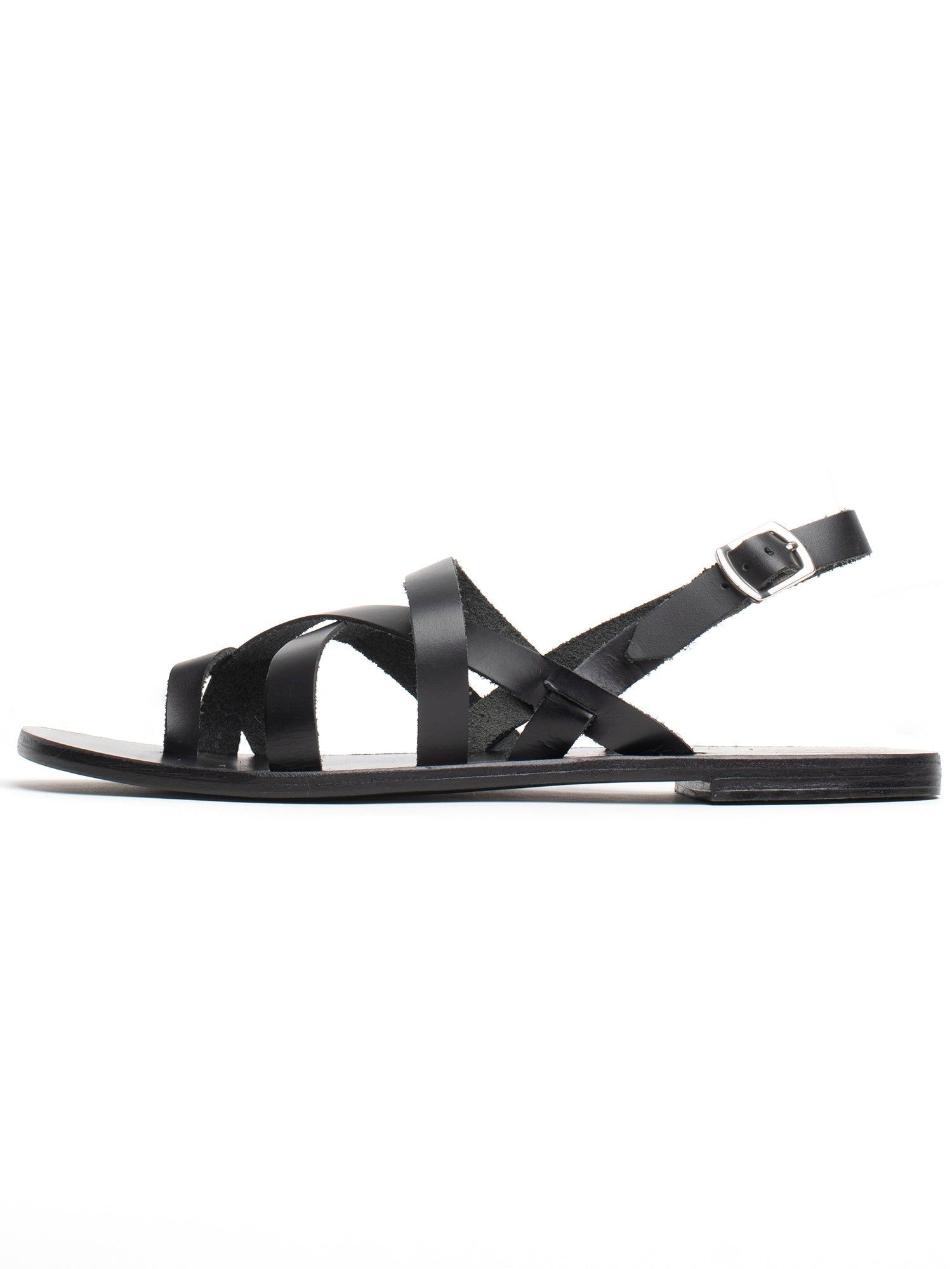 SARAH sandales en cuir noir