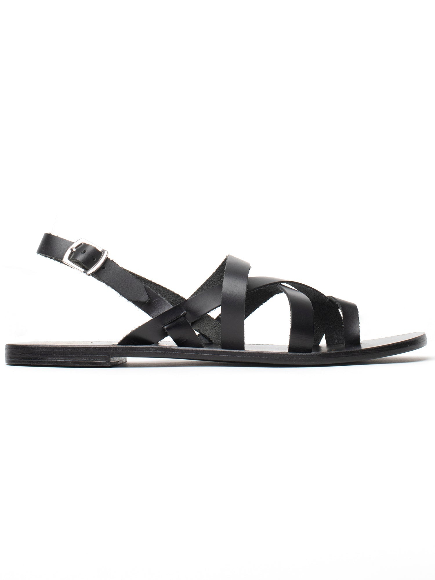 SARAH sandales en cuir noir