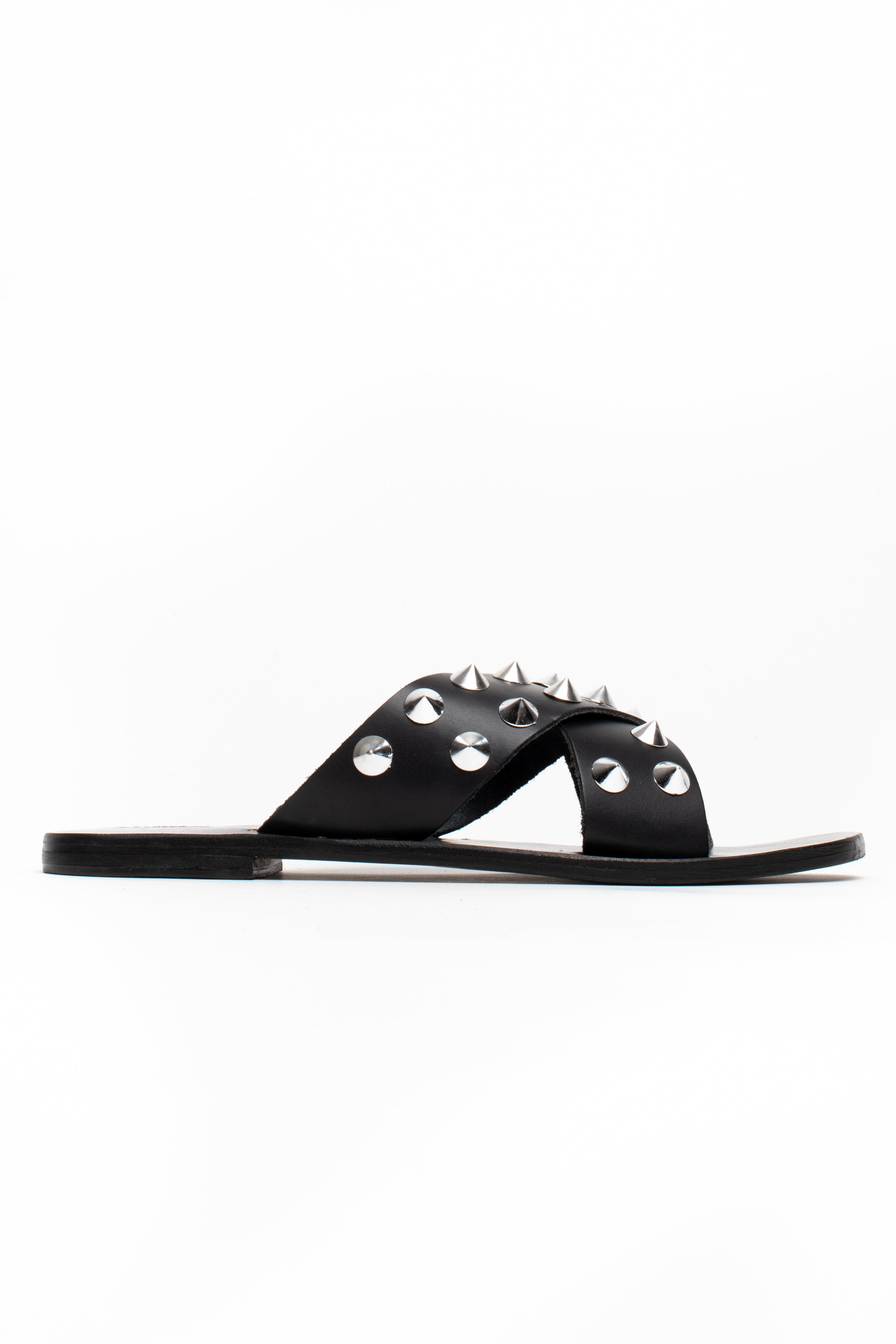 ETINI sandales en cuir noir