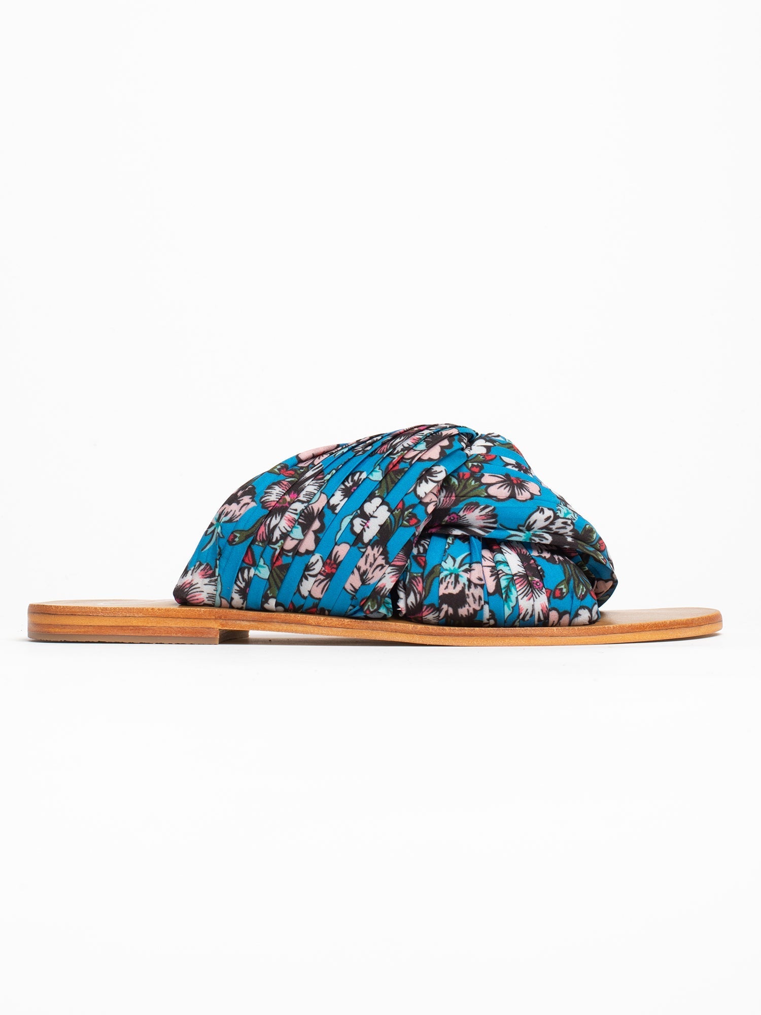 WILL sandales en cuir bleu