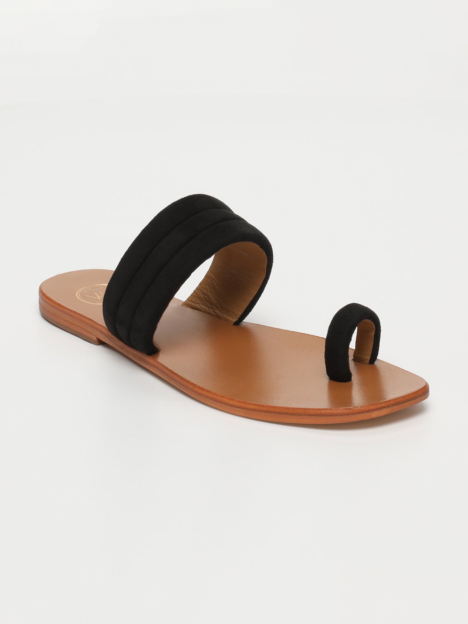 MILLU sandales en cuir noir