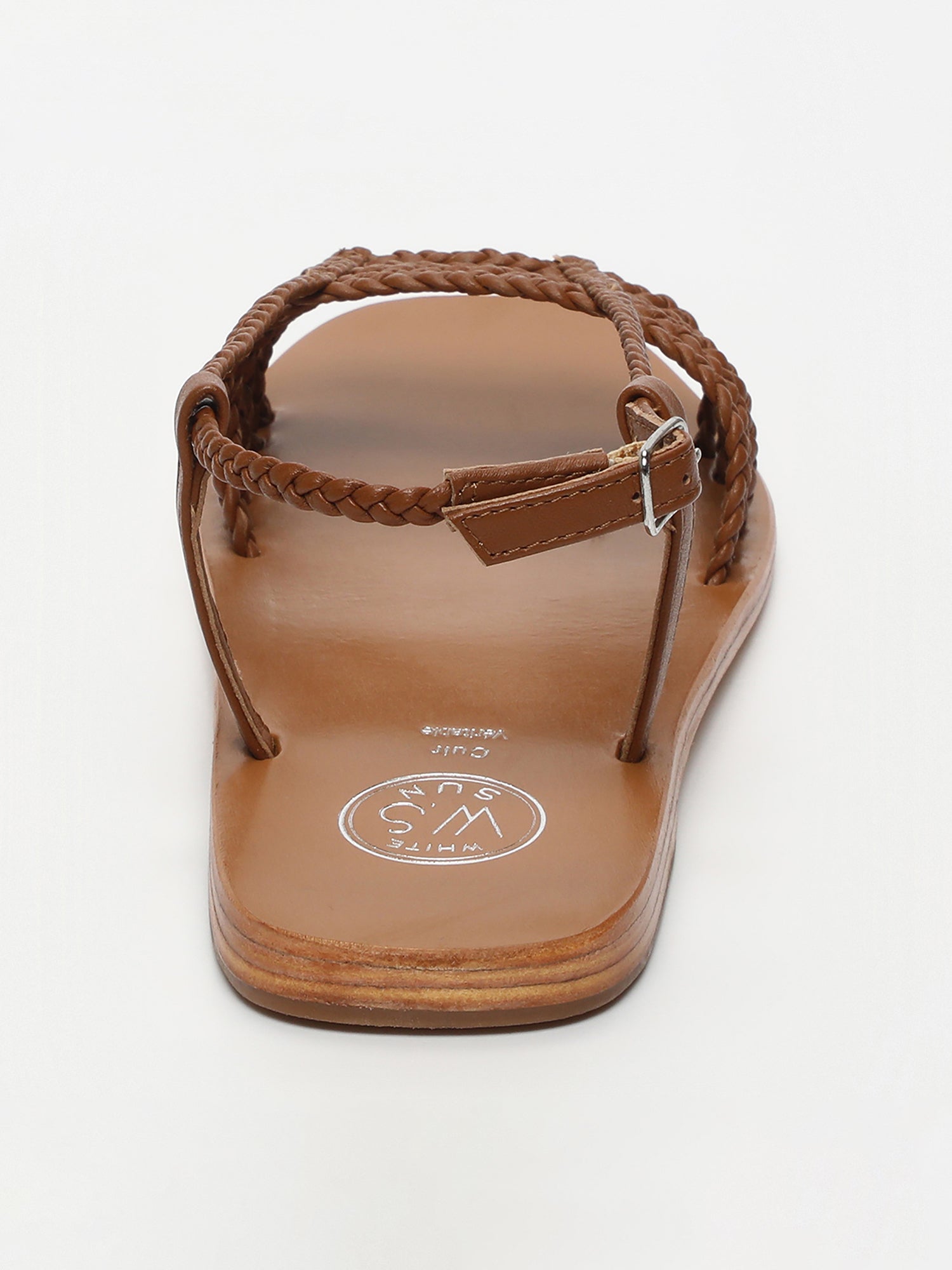 MILA sandales en cuir camel