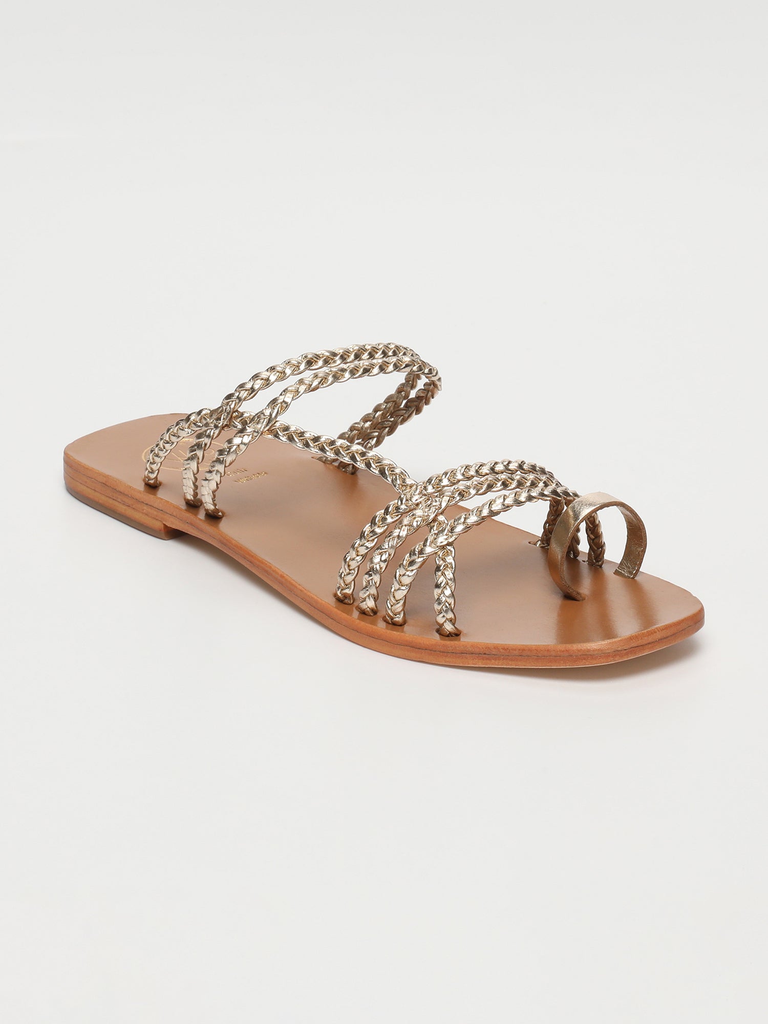 SCARLETT sandales en cuir or