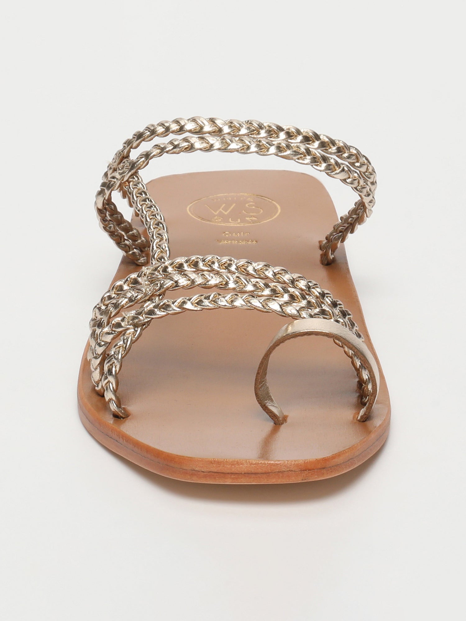 SCARLETT sandales en cuir or