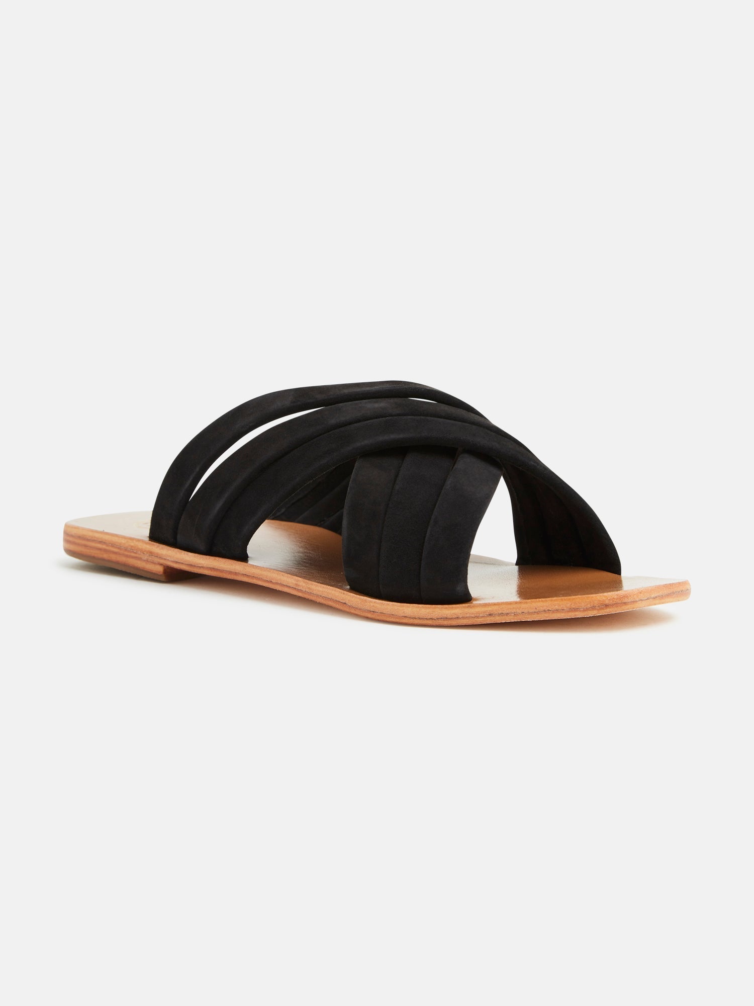 LAYLA mules en cuir noir