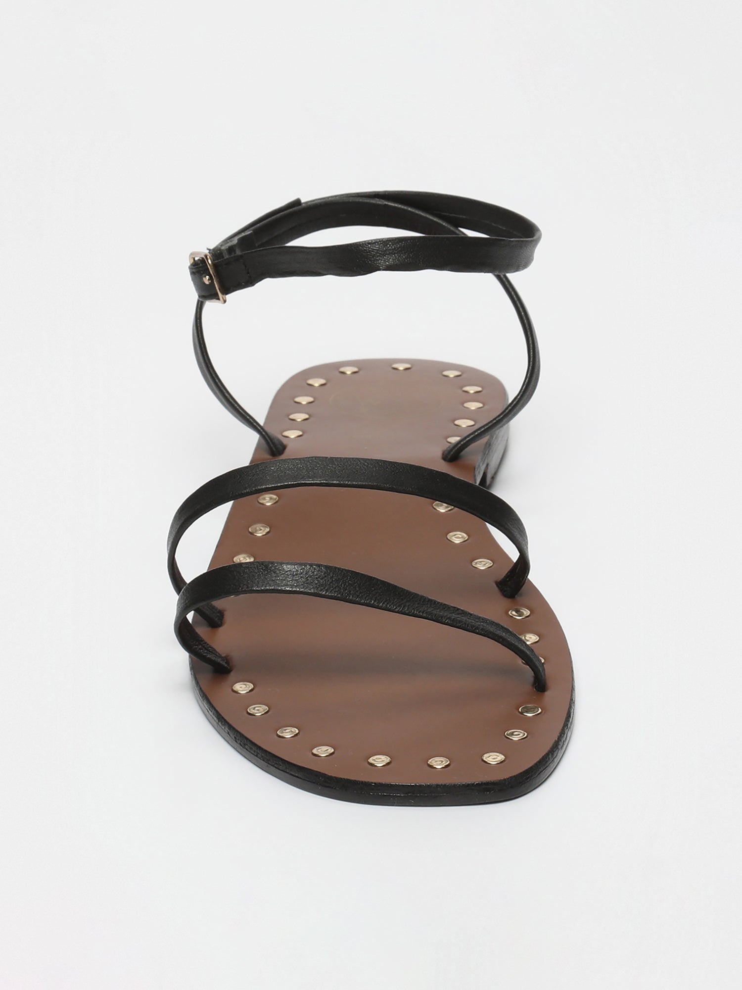 GRACE sandales en cuir noir