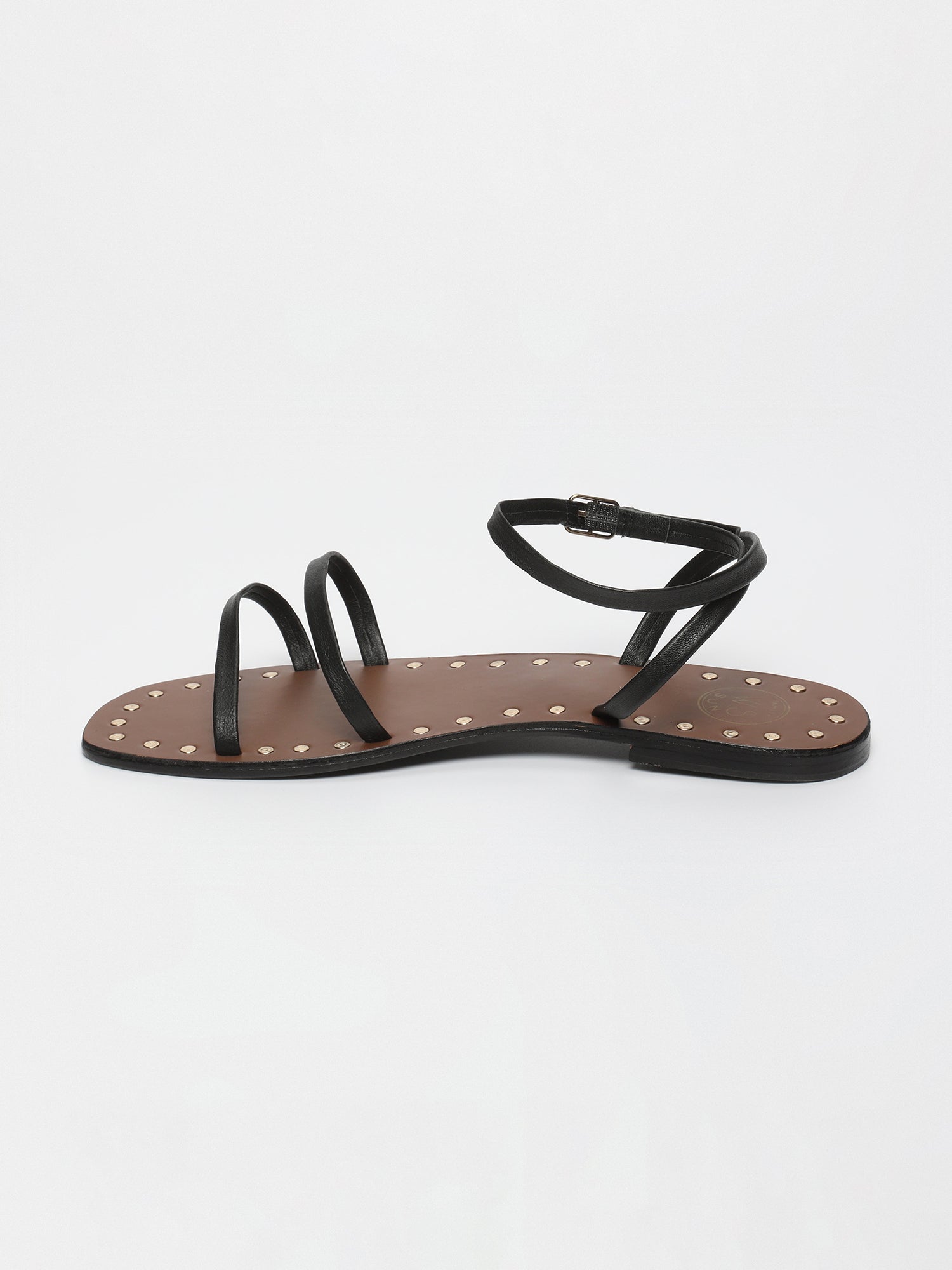 GRACE sandales en cuir noir